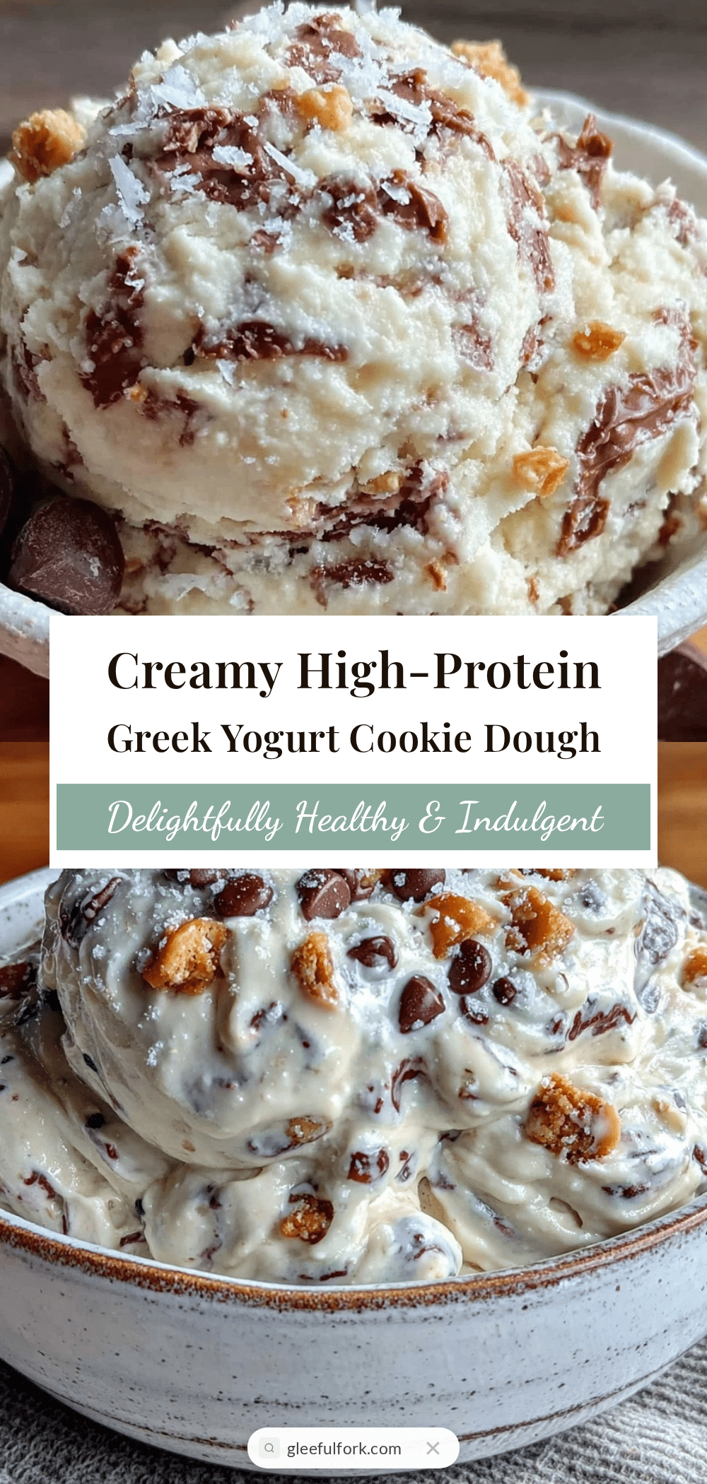 healthy high-protein greek yogurt cookie dough recipe