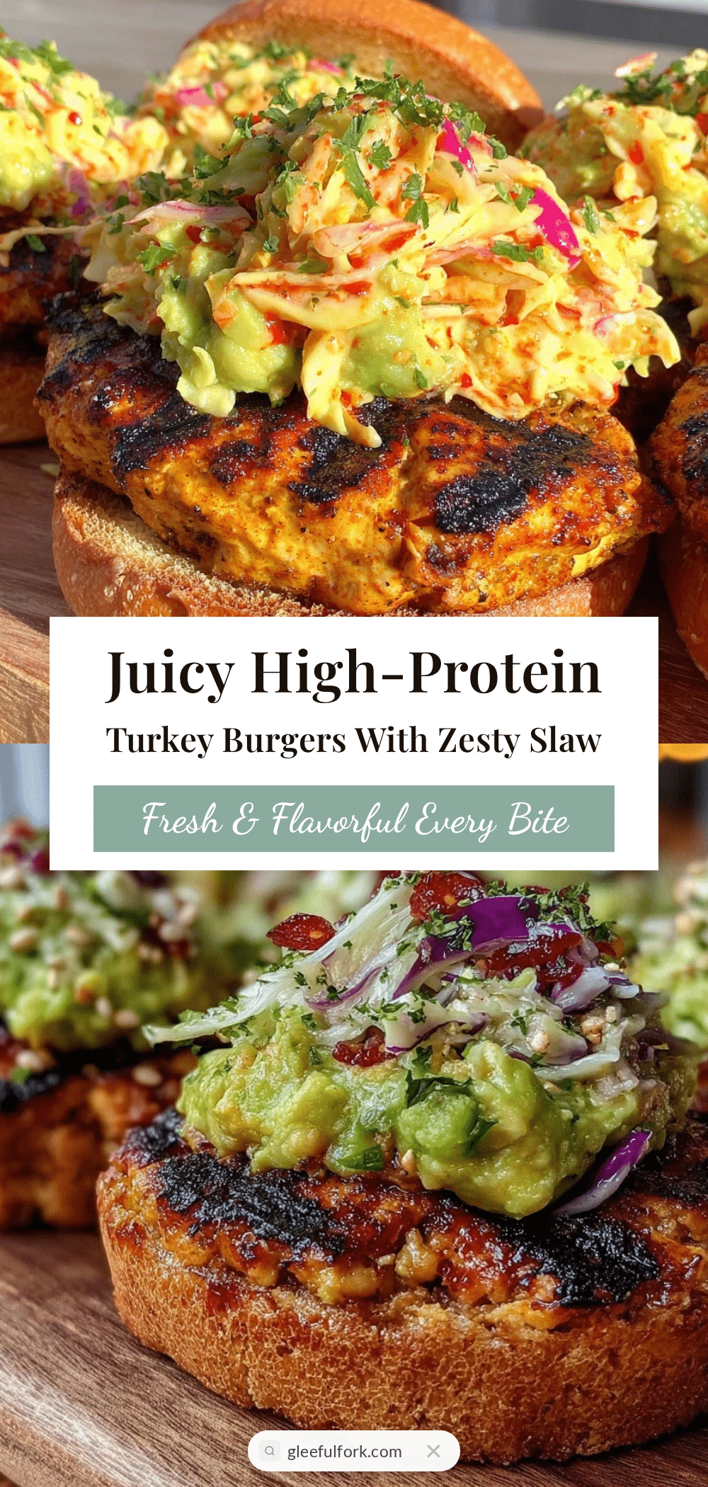 healthy high-protein grilled turkey burgers recipe