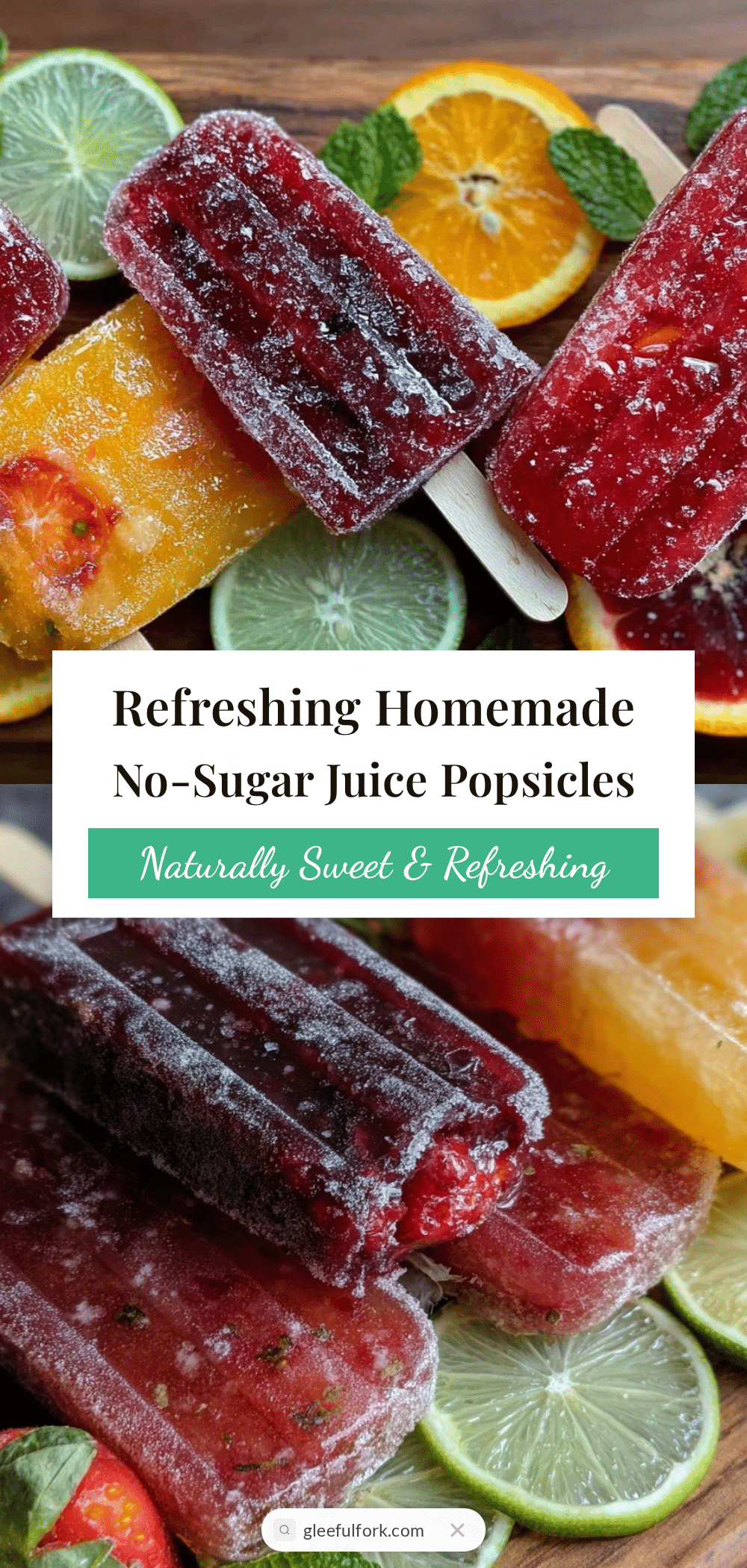 healthy homemade juice popsicles recipe