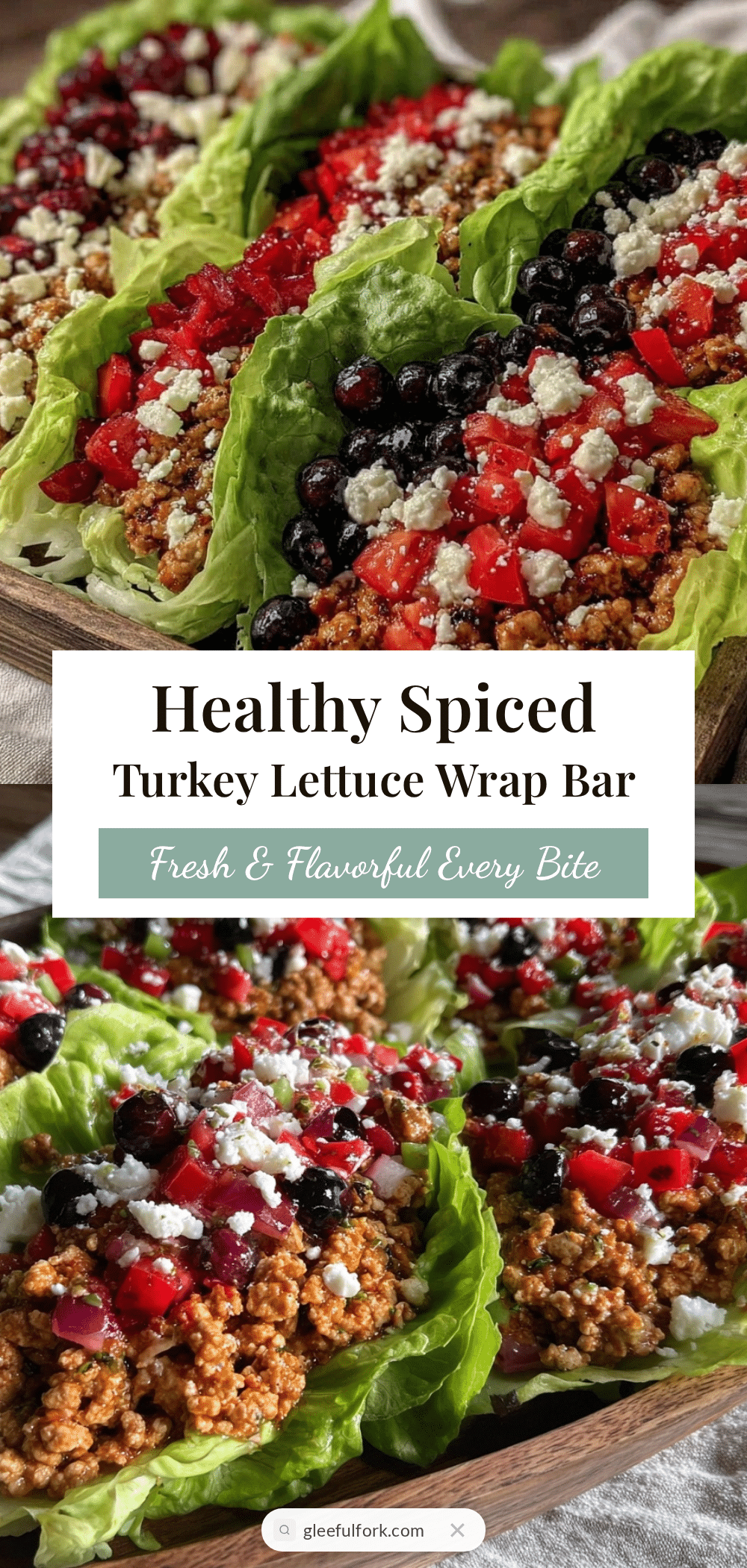 Healthy July 4th Lettuce Wrap Bar recipe