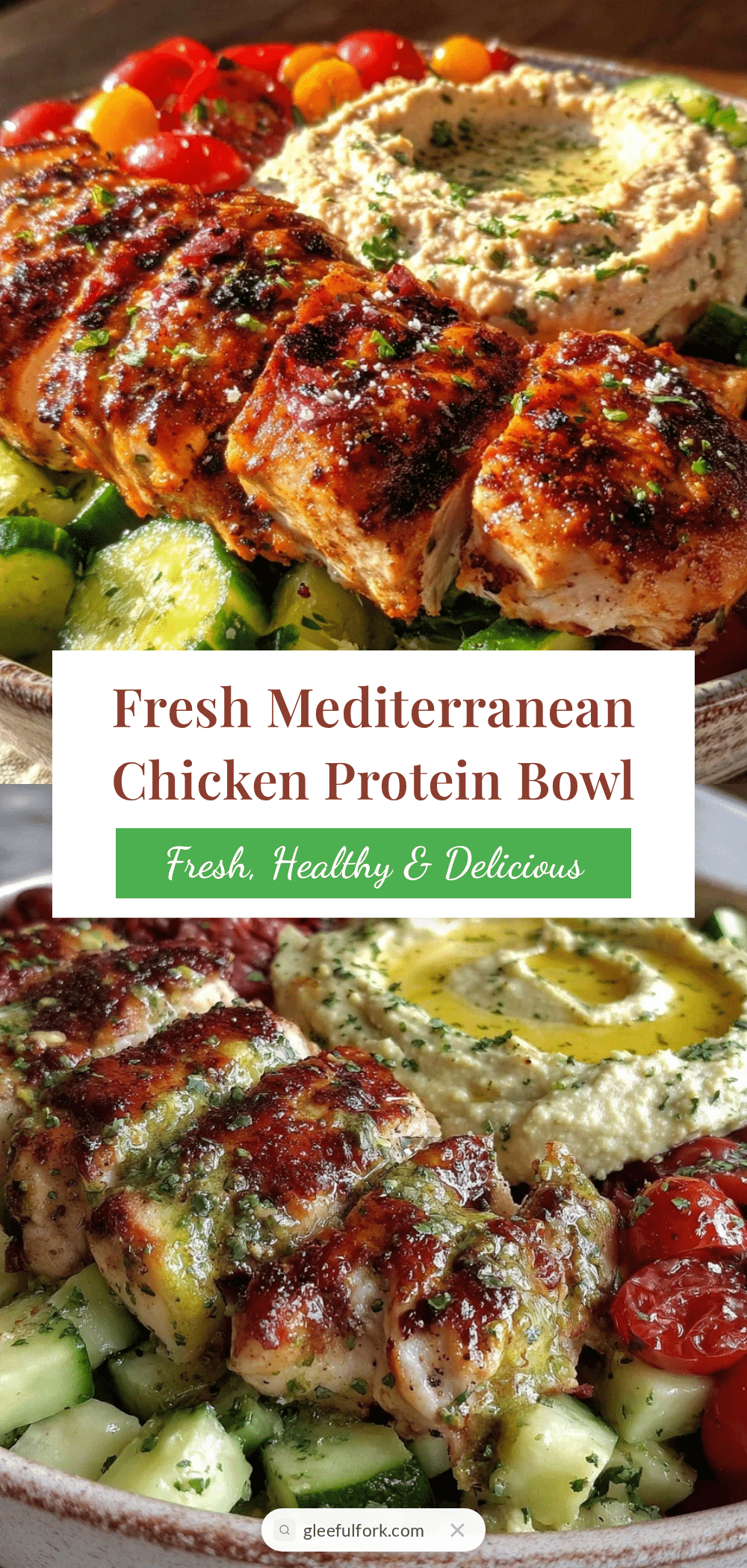 Mediterranean Chicken Protein Bowl recipe