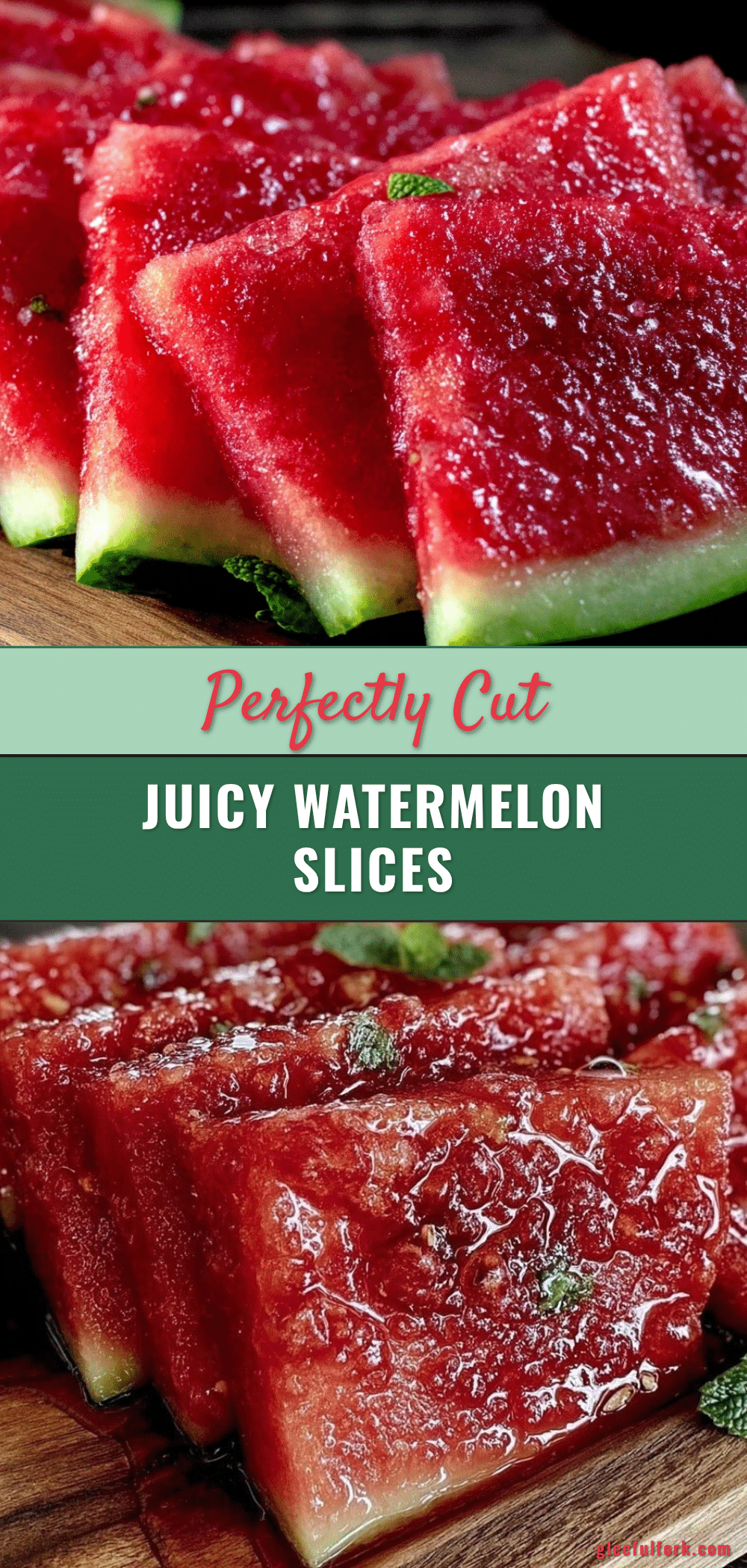 perfectly cut watermelon slices recipe