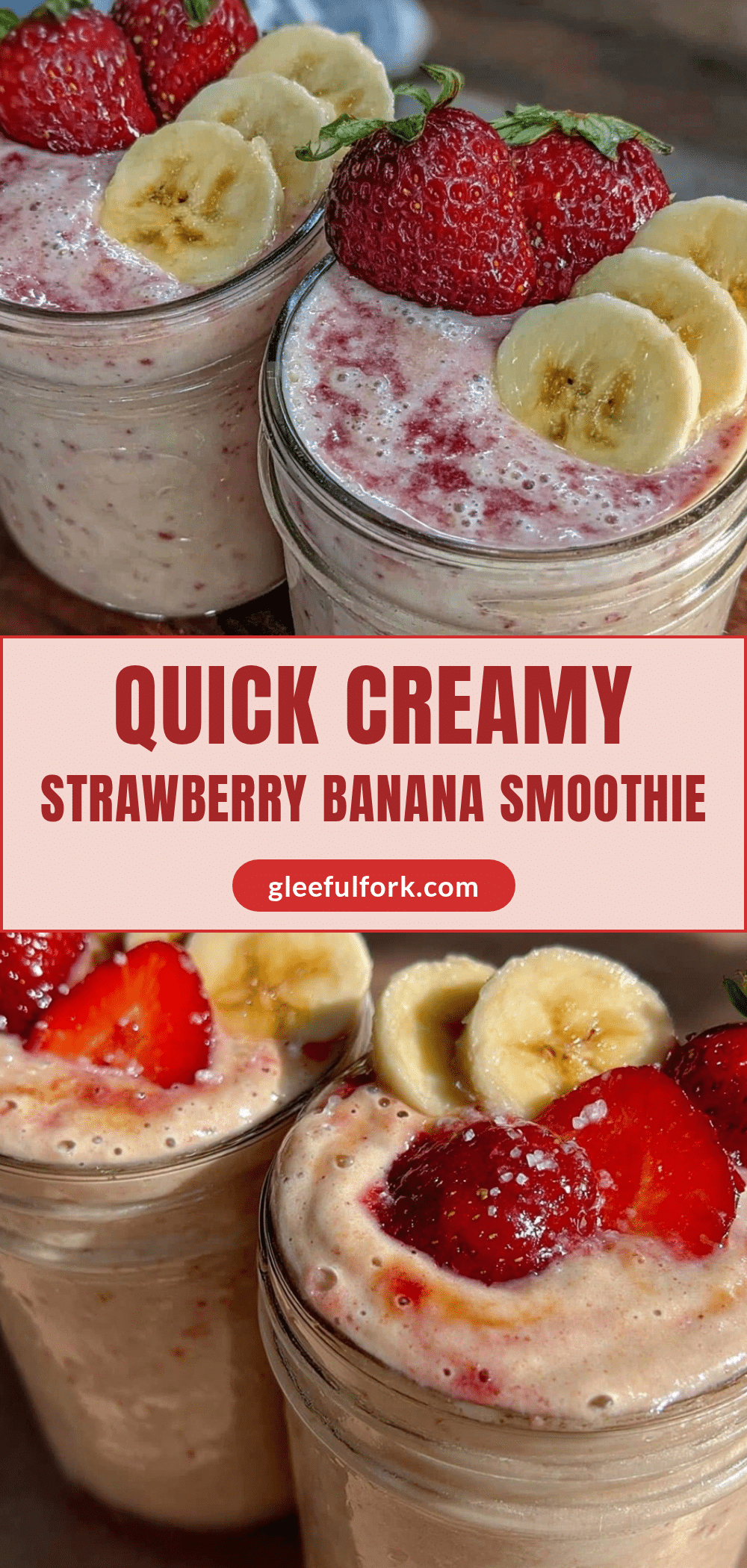 quick creamy strawberry banana smoothie recipe recipe