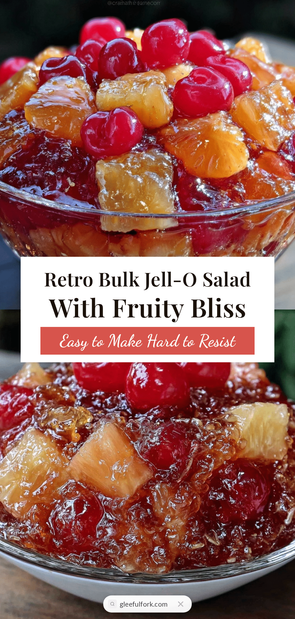 Retro Bulk Jell-O Salad recipe