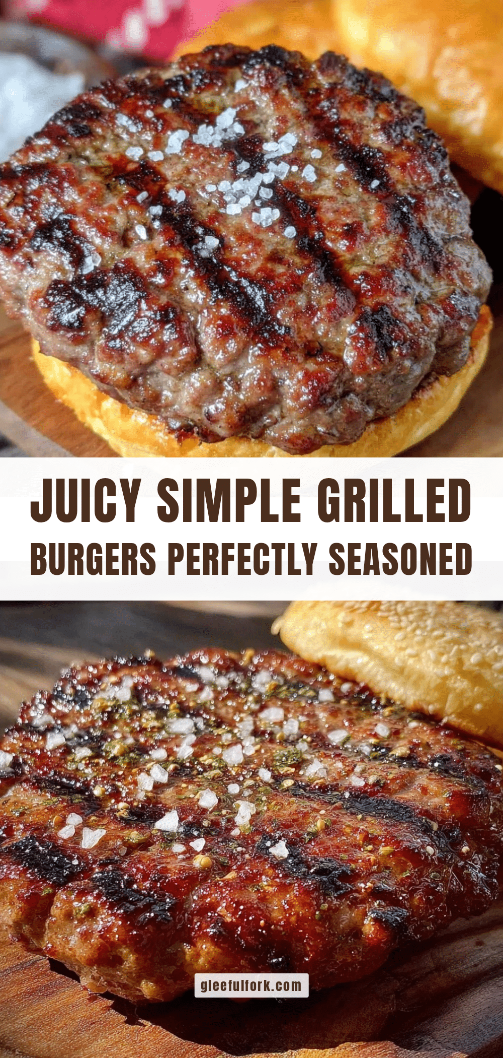 simple grilled burgers recipe