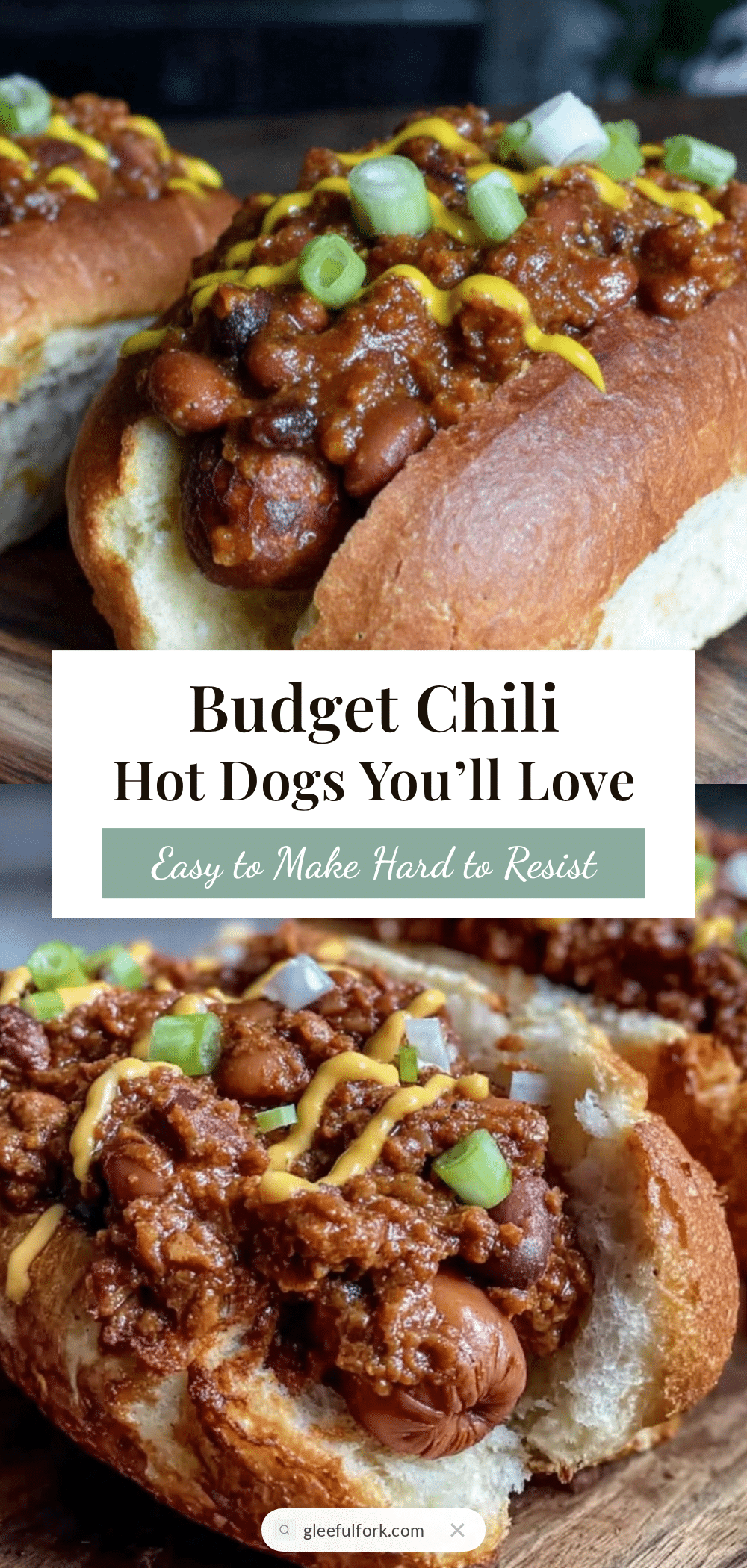 store-brand hot dogs with hearty chili recipe