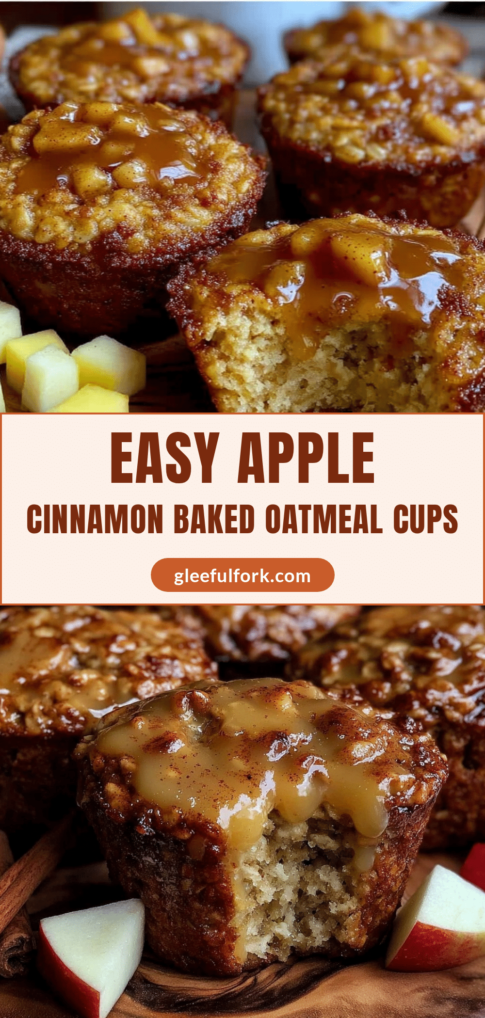 apple cinnamon baked oatmeal cups recipe