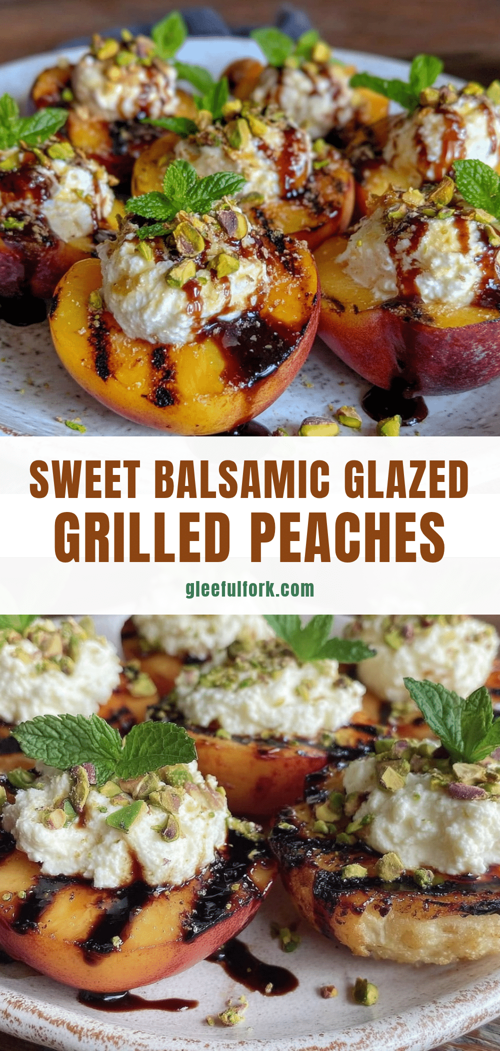 balsamic glazed grilled peaches recipe