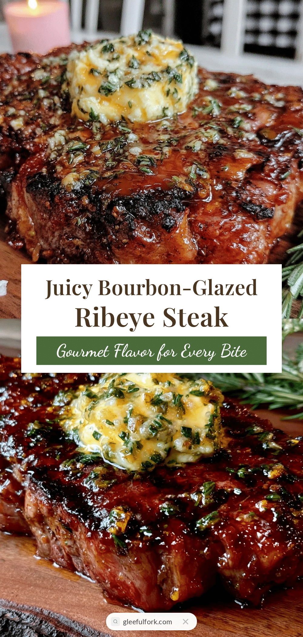 bourbon-glazed ribeye steak recipe