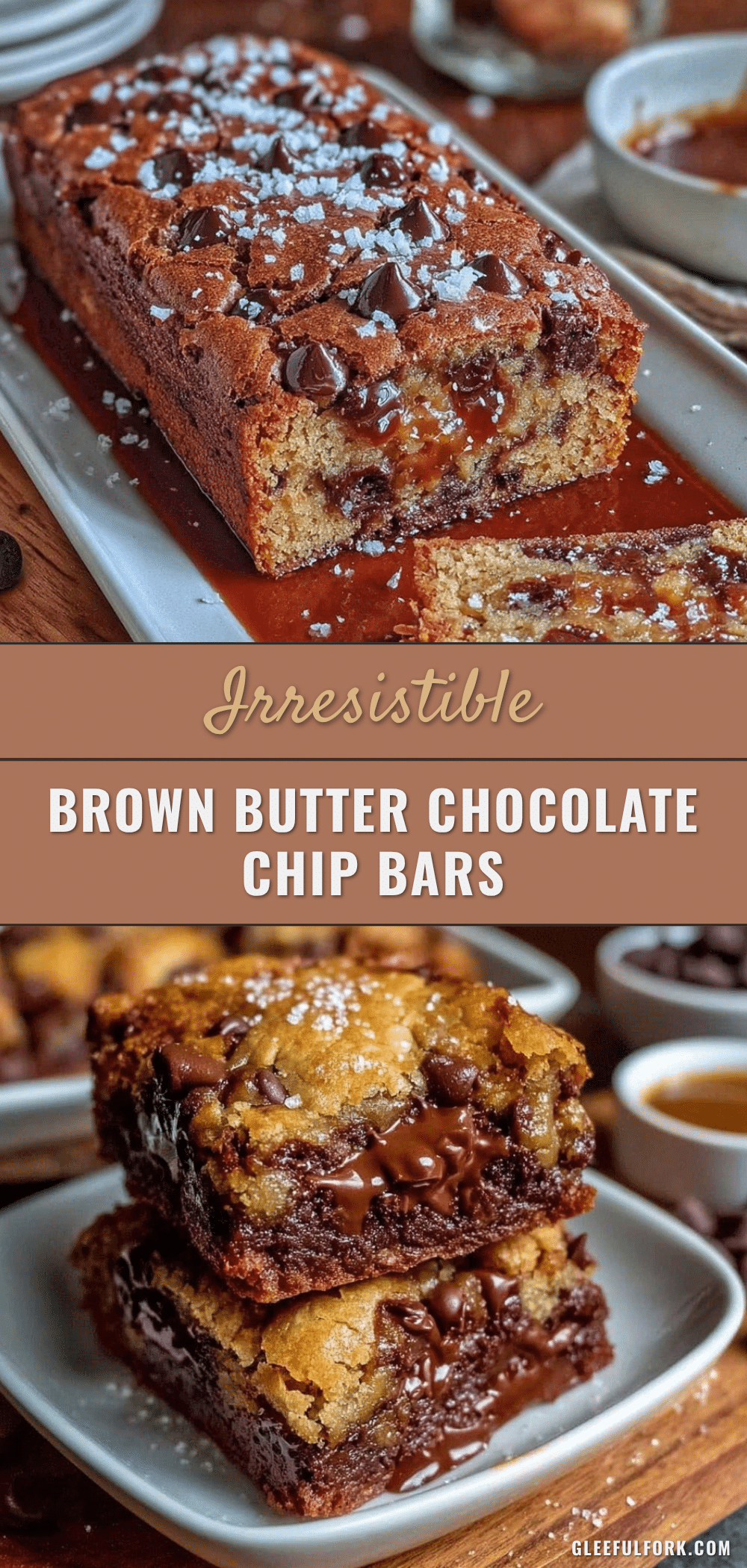 brown butter chocolate chip cookie bars recipe