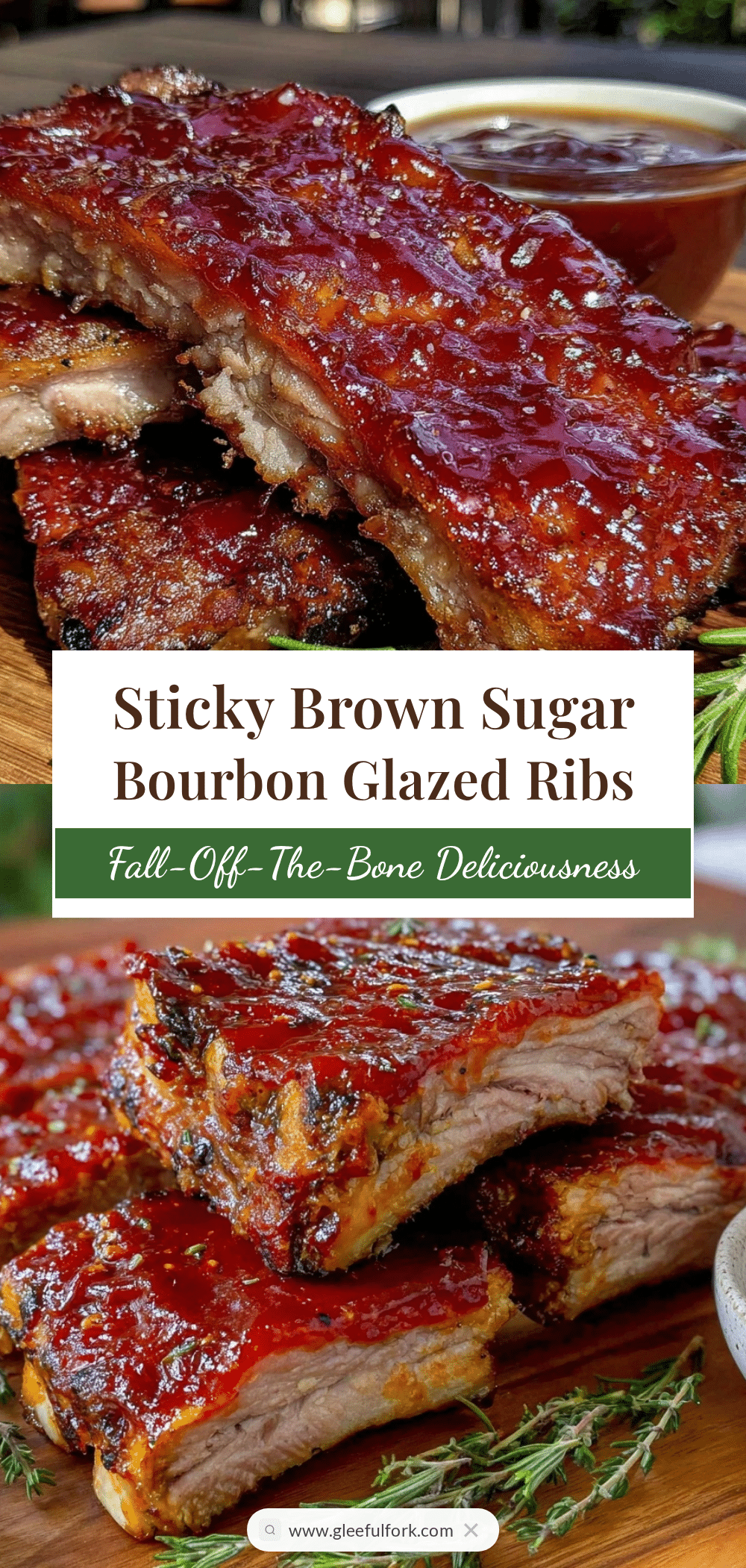 brown sugar bourbon glazed ribs recipe