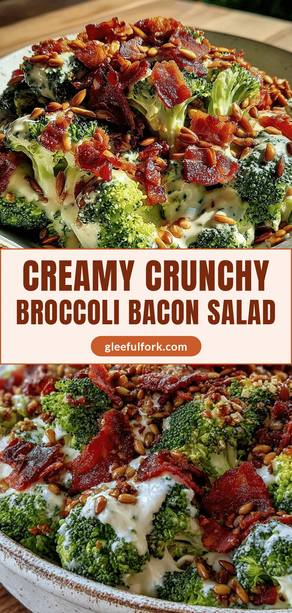 creamy crunchy broccoli bacon salad recipe