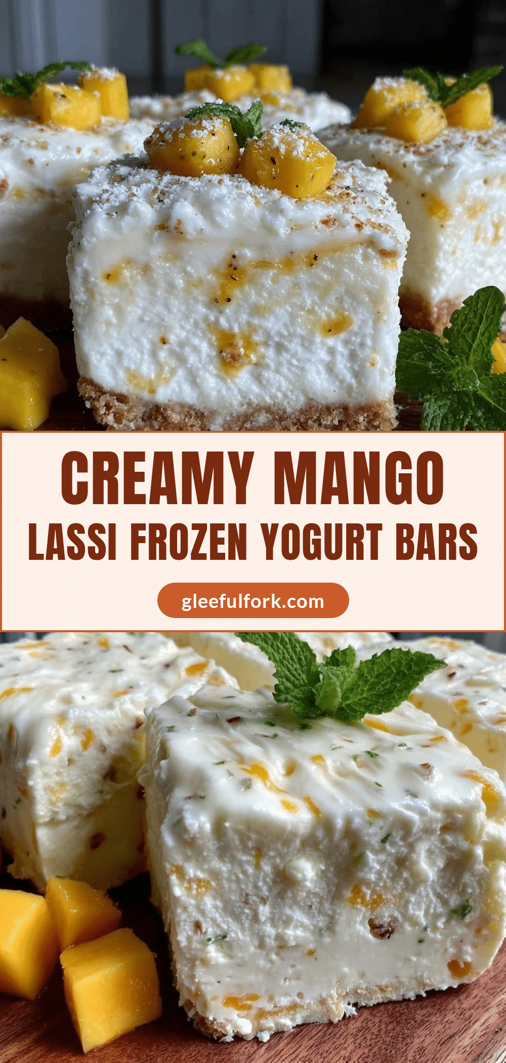 creamy mango lassi frozen yogurt bars recipe