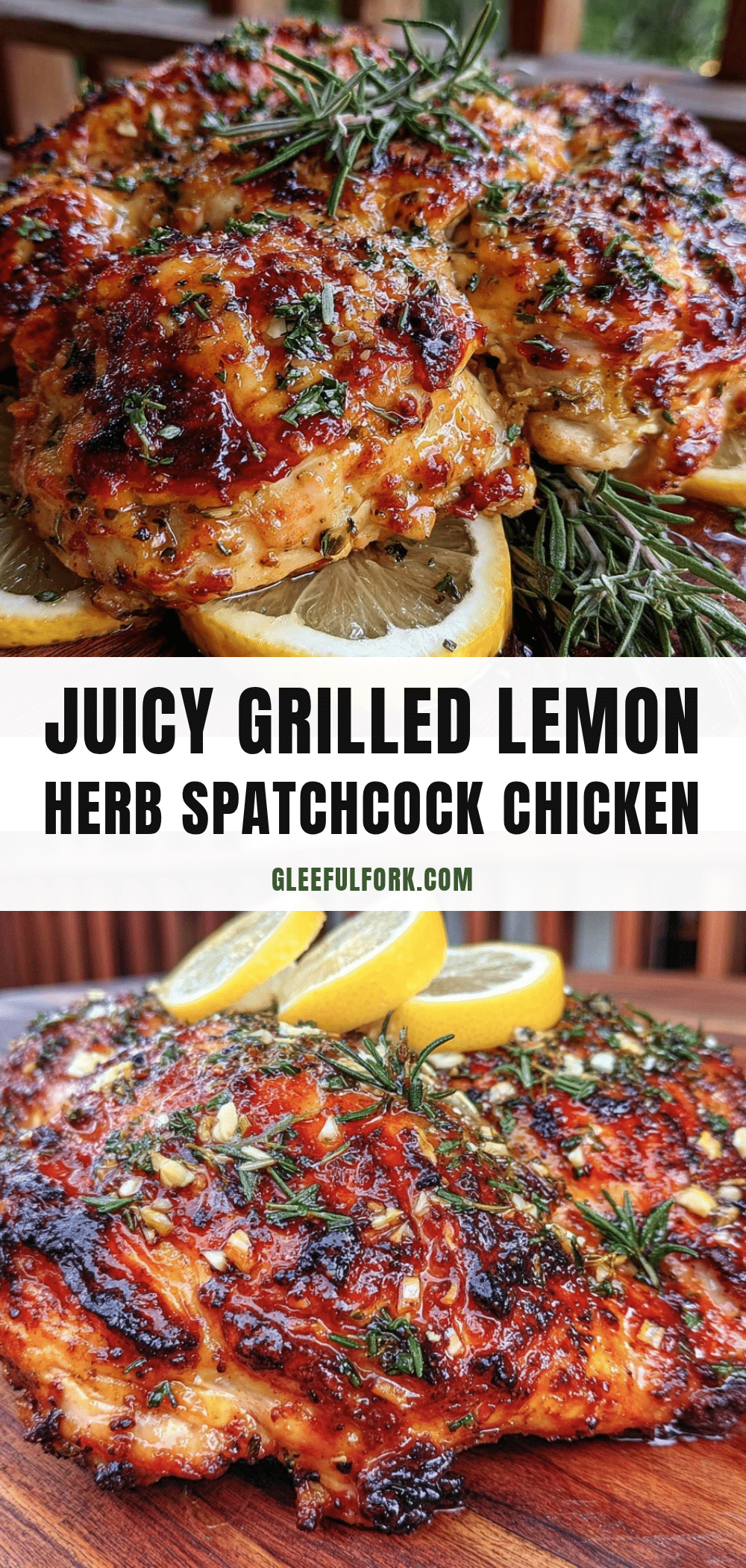 crispy grilled lemon herb spatchcock chicken recipe