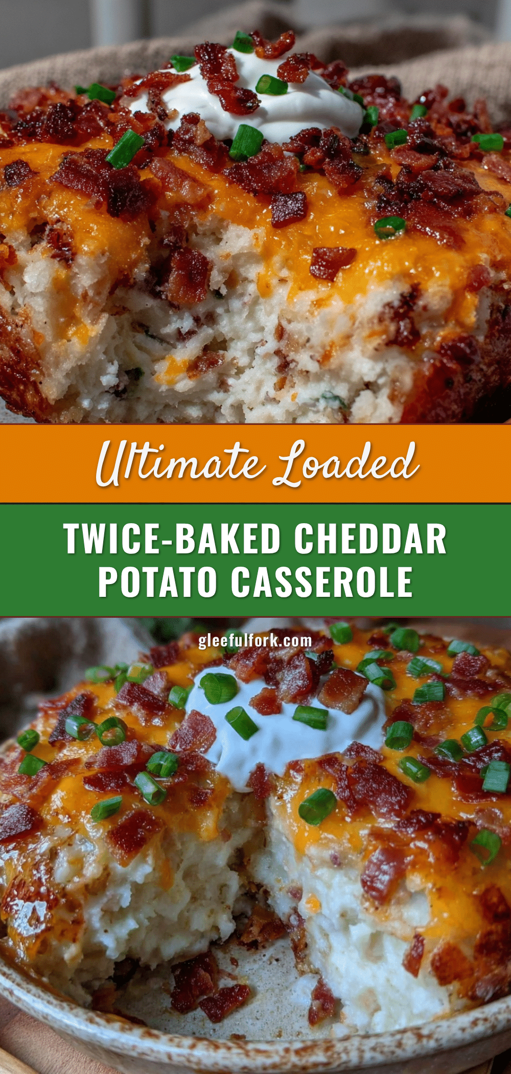 crispy loaded twice-baked potato casserole recipe