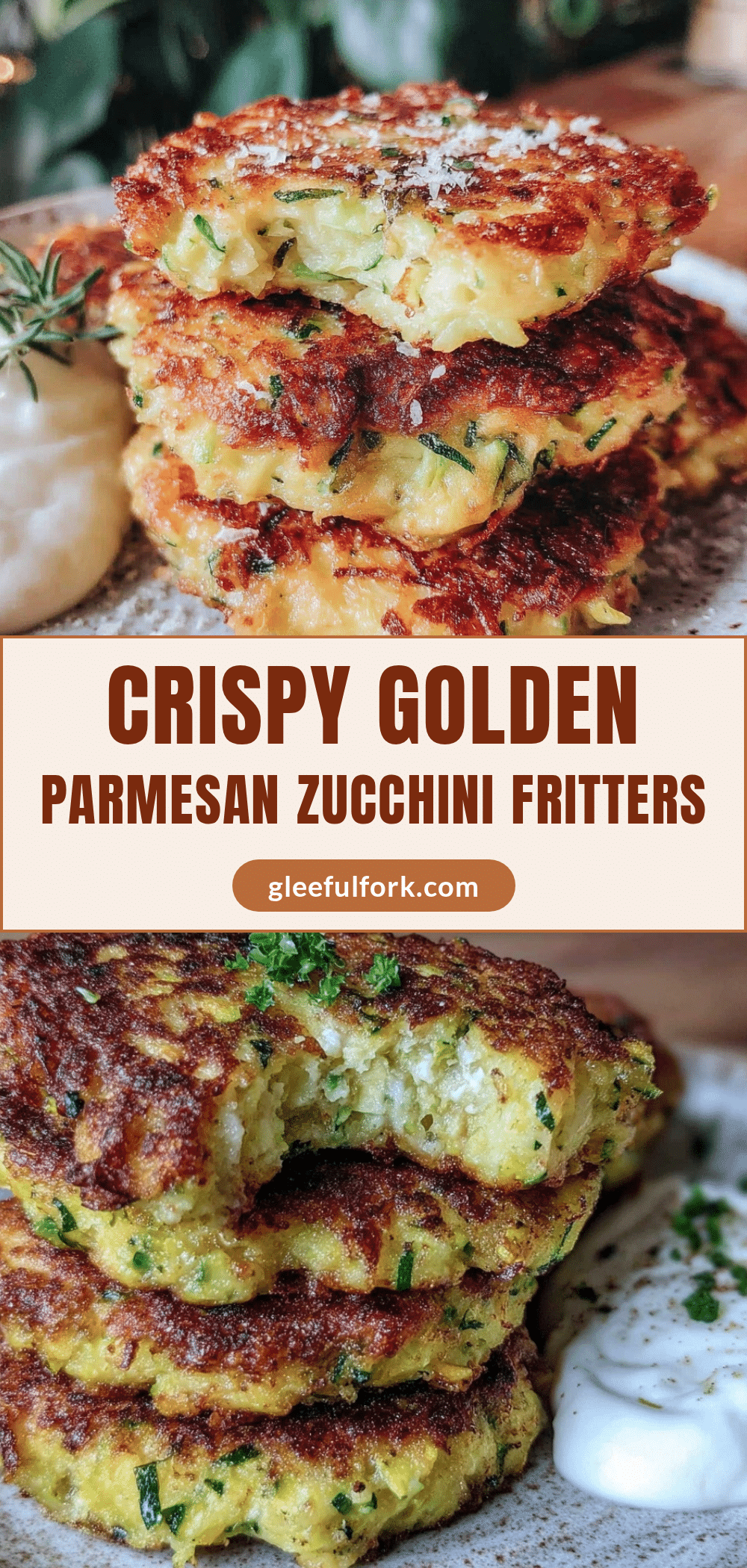 crispy parmesan zucchini fritters recipe
