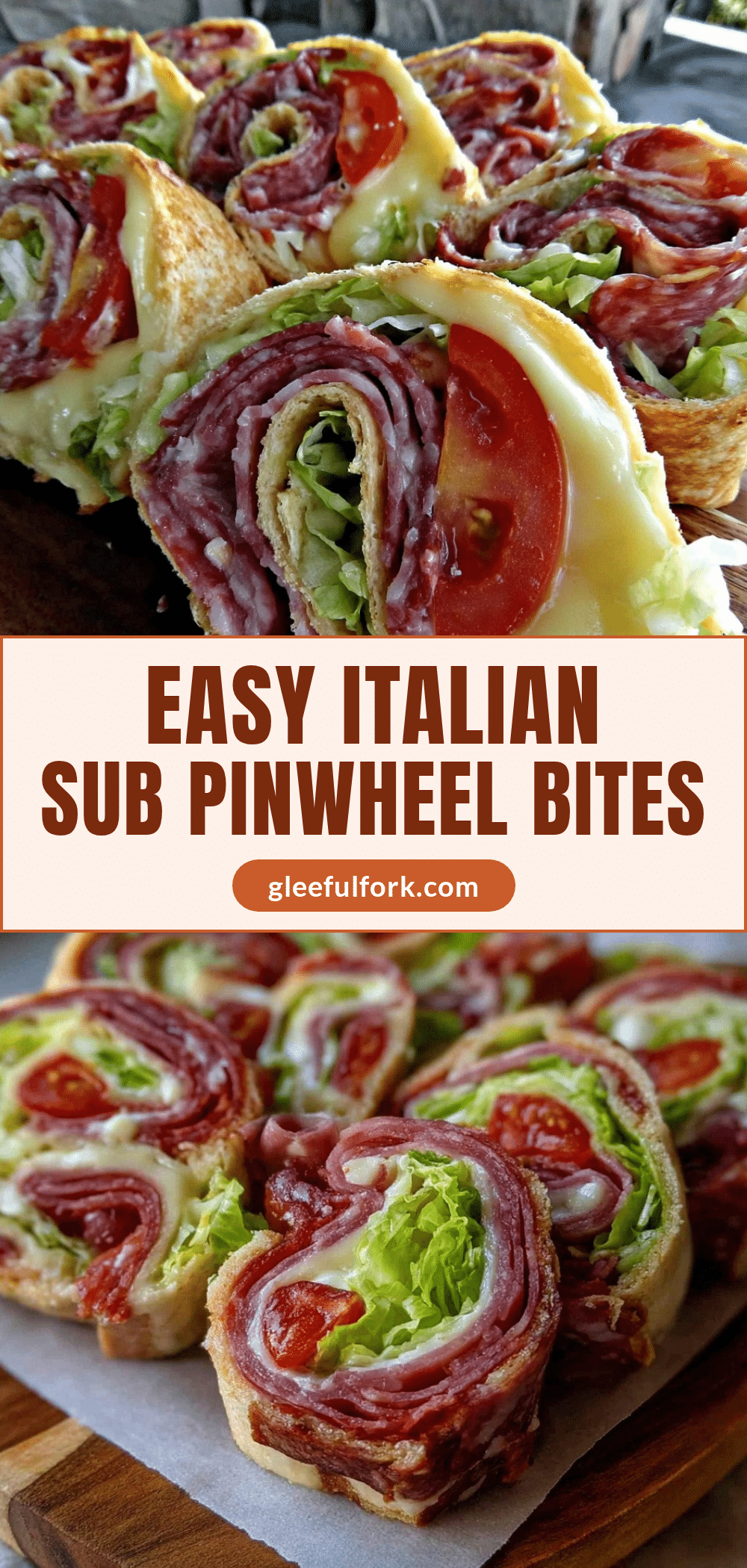 Easy Italian Sub Sandwich Roll-Ups recipe