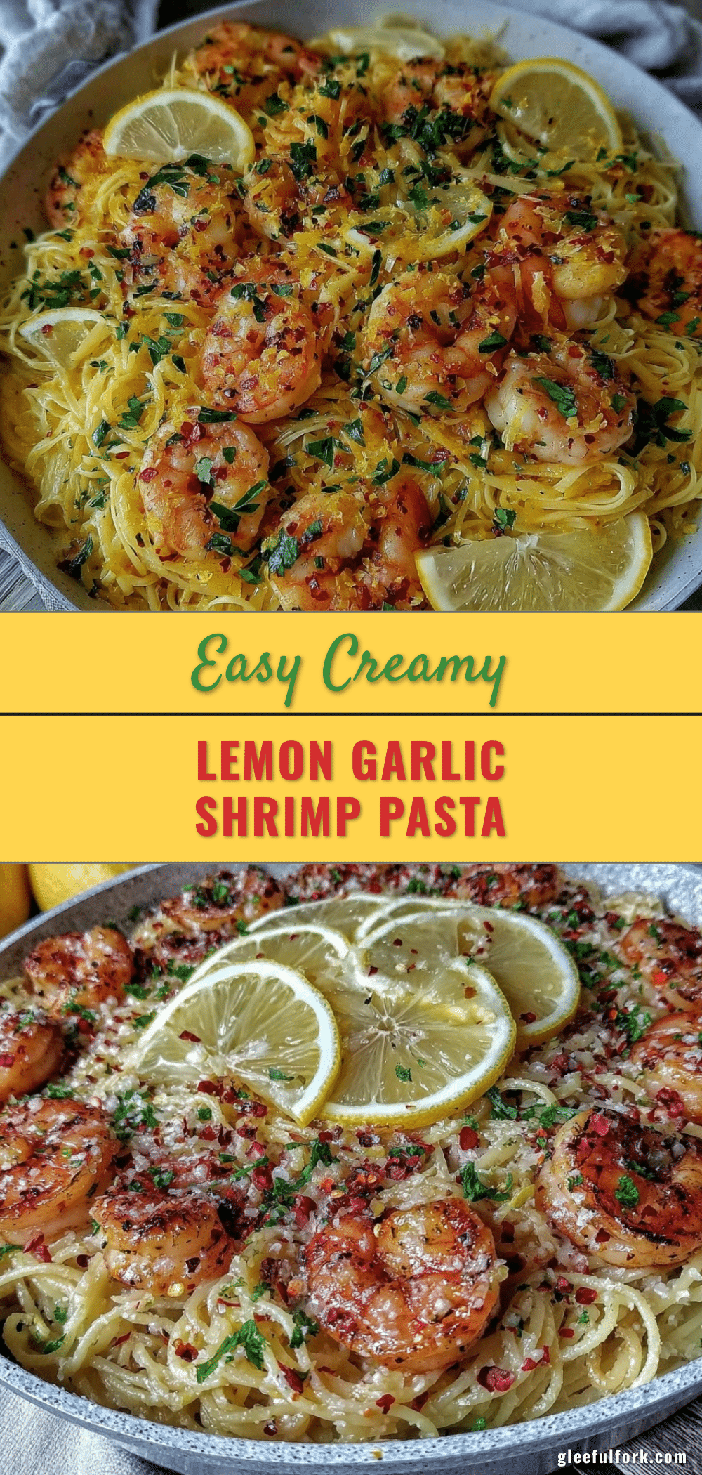 easy one-pan lemon garlic shrimp pasta recipe