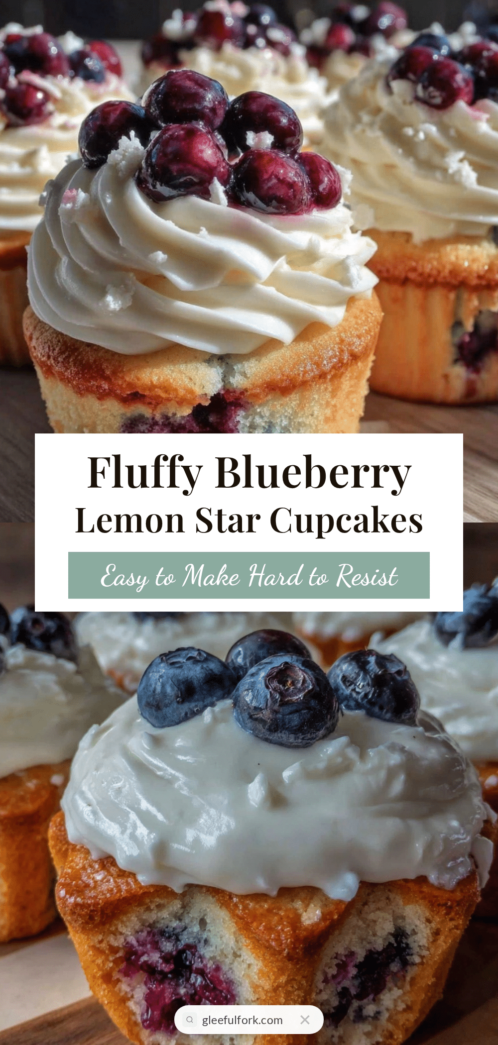 fluffy blueberry lemon cupcakes recipe