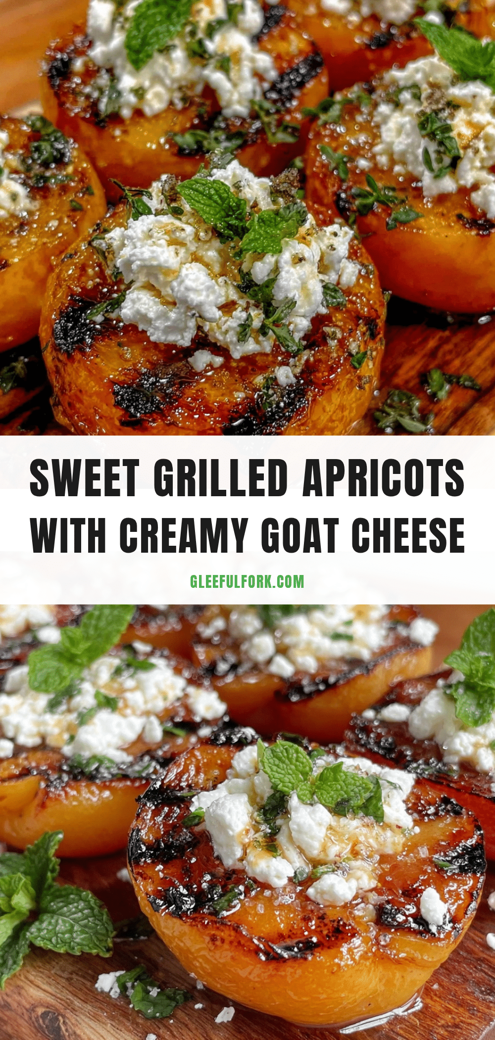 grilled apricots with goat cheese recipe
