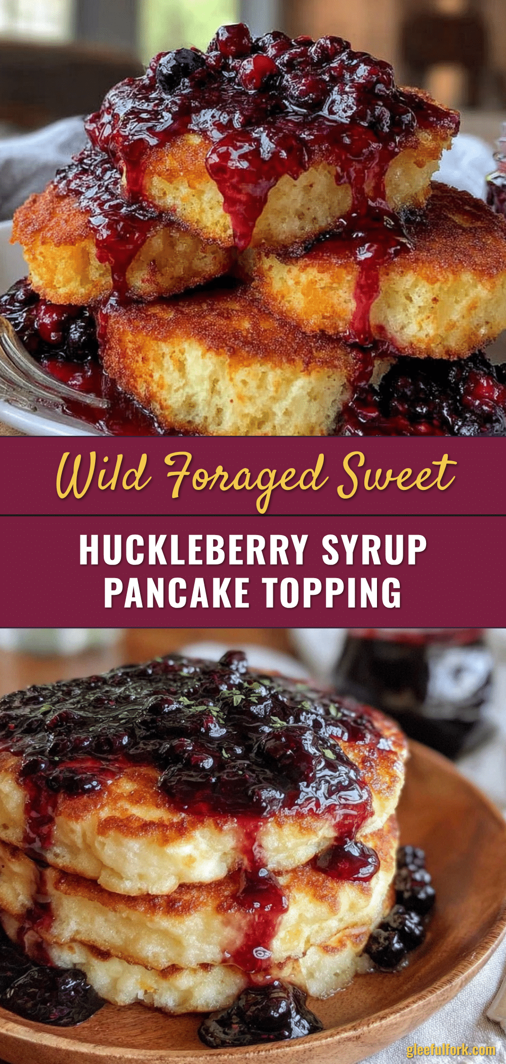 homemade wild foraged huckleberry syrup recipe