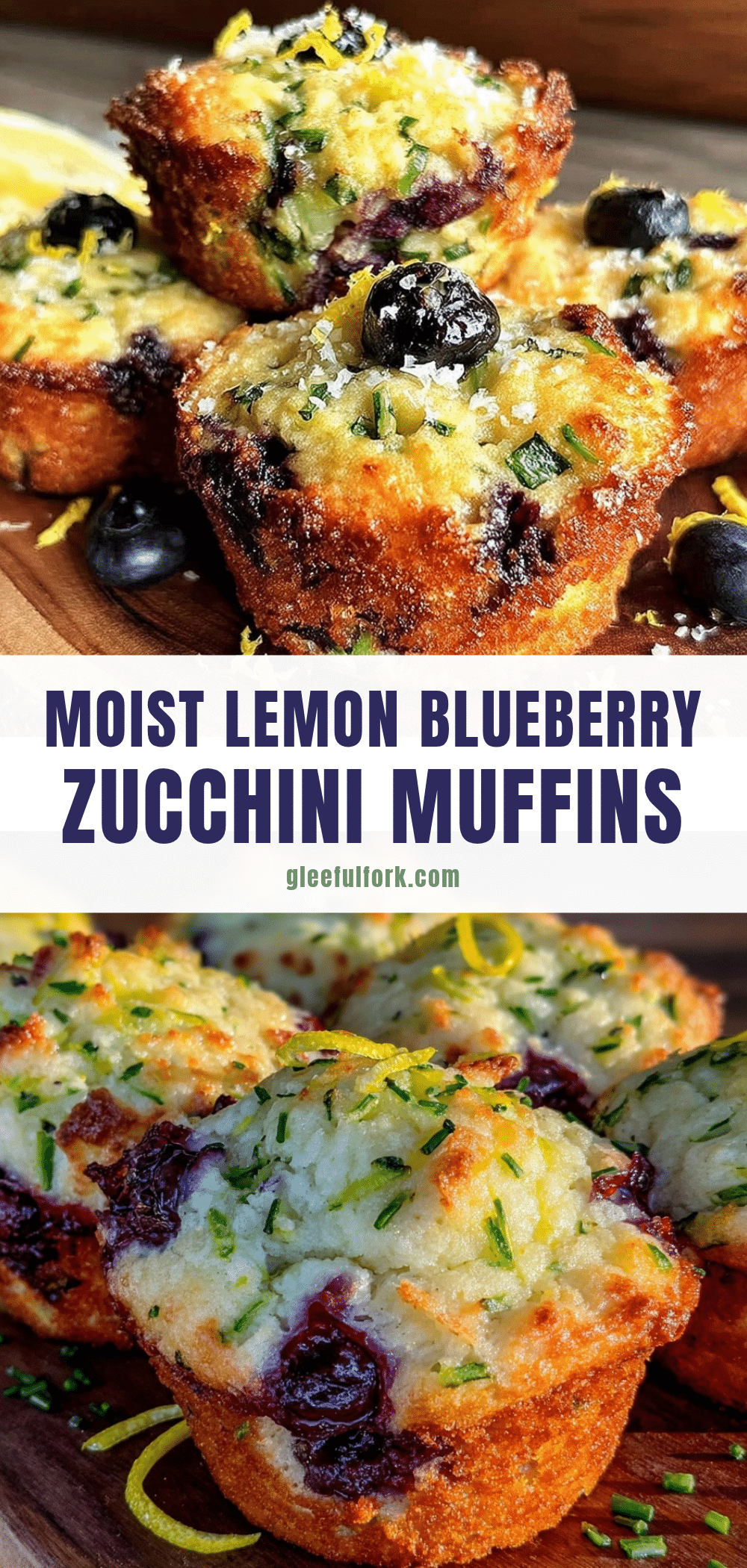 lemon blueberry zucchini muffins recipe