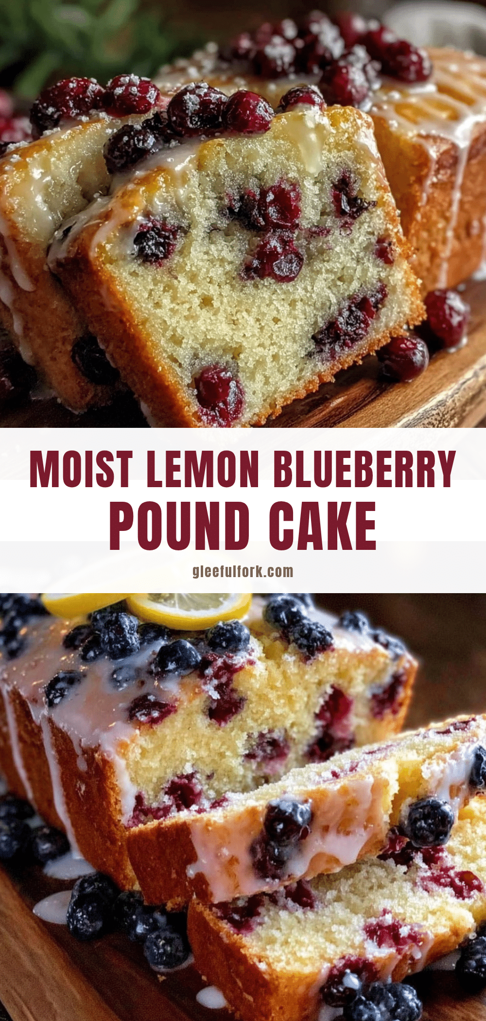 moist lemon blueberry pound cake loaf recipe