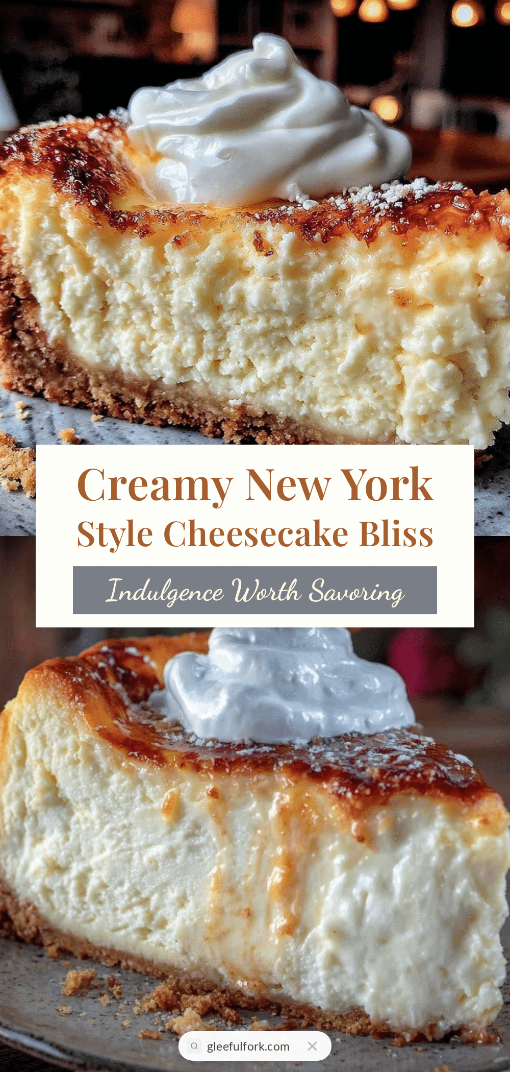 New York style cheesecake recipe