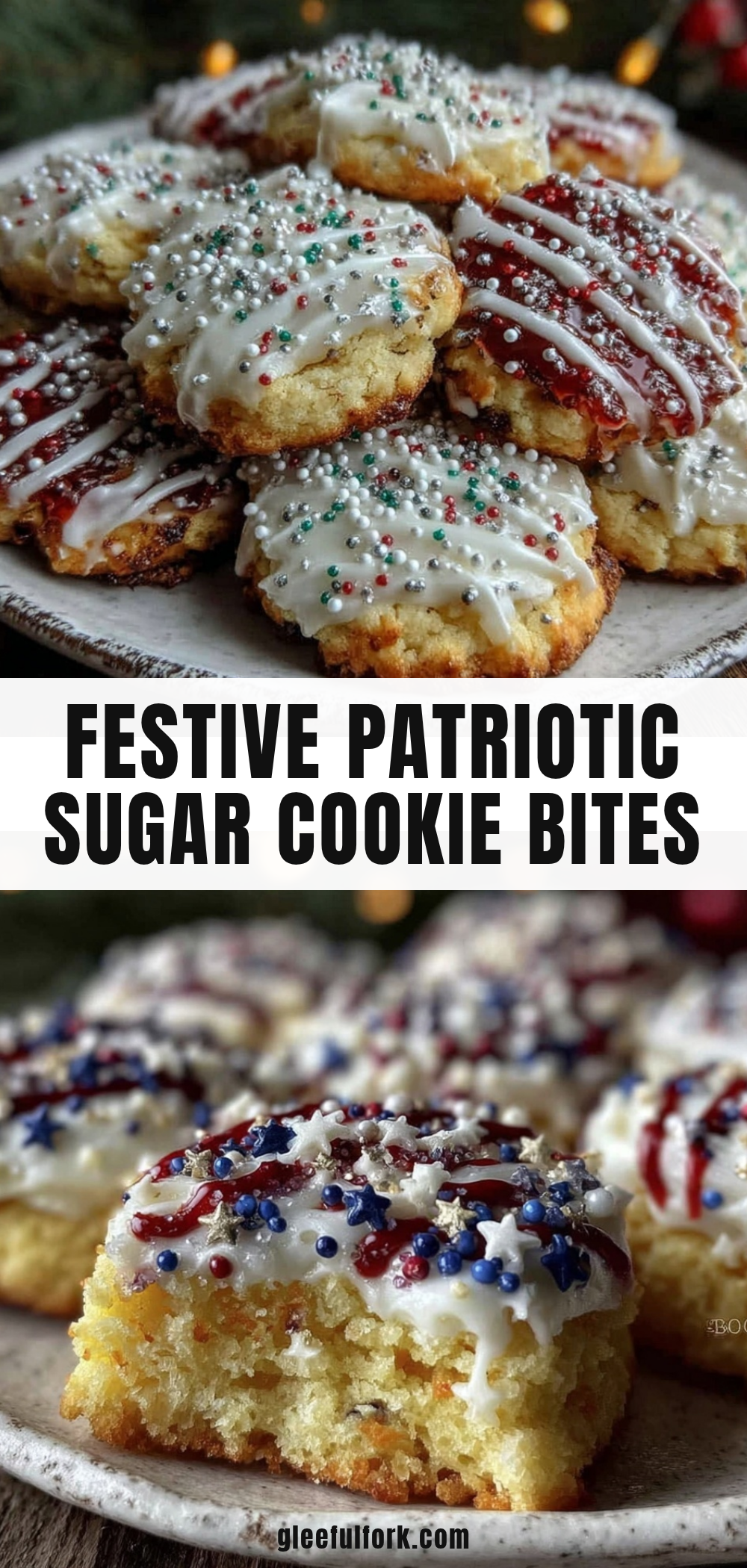 patriotic sugar cookie bites recipe