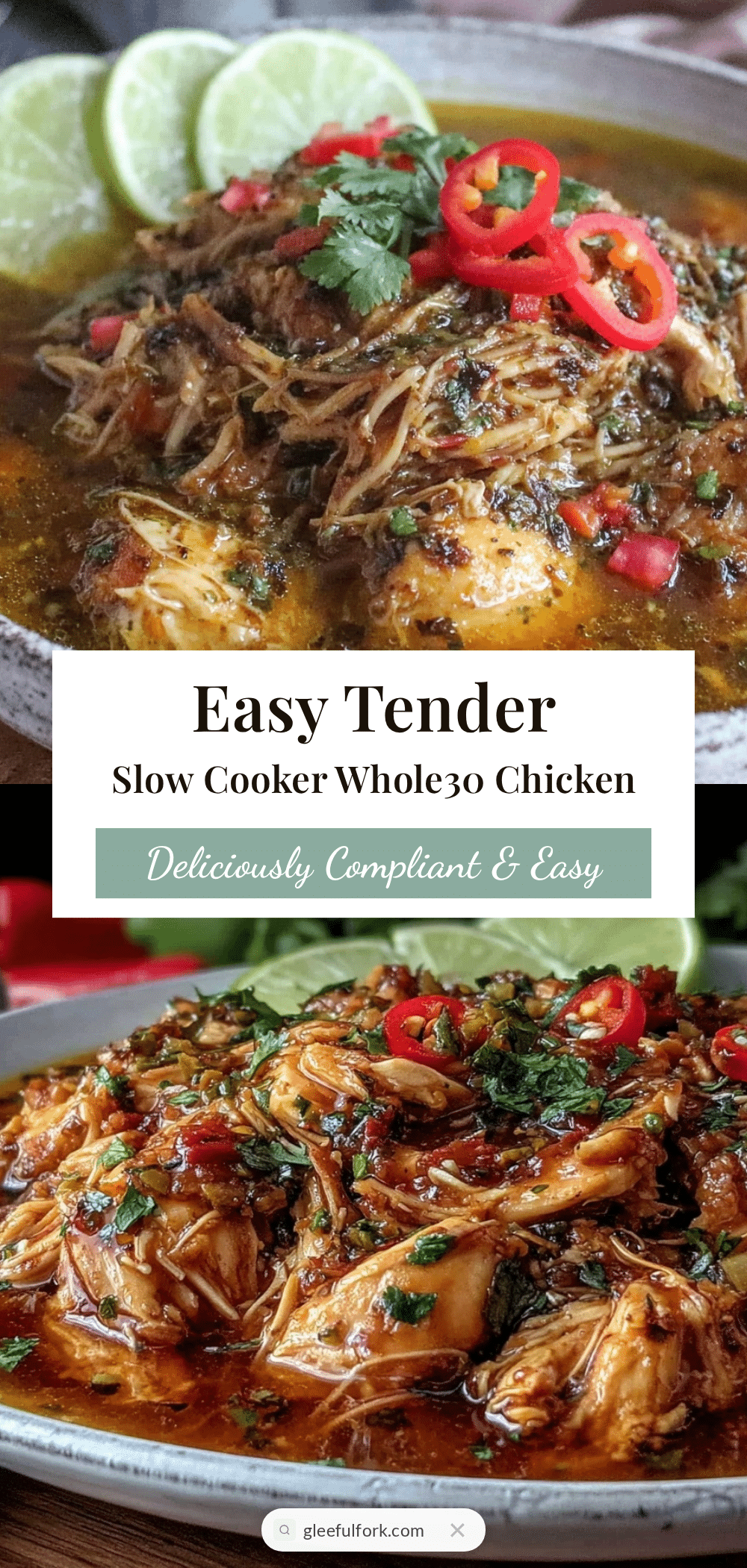 slow cooker Whole30 chicken recipe