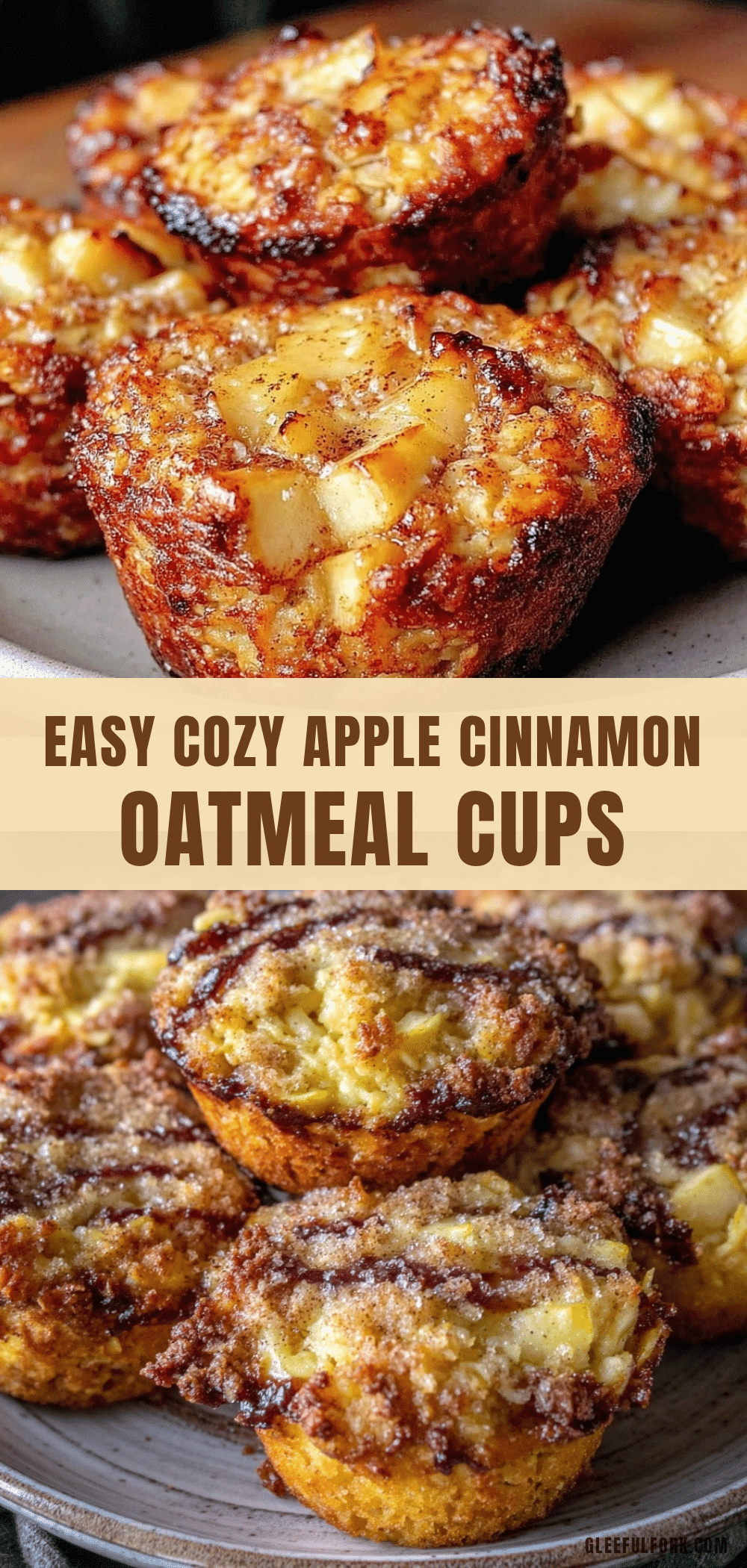 apple cinnamon baked oatmeal cups recipe