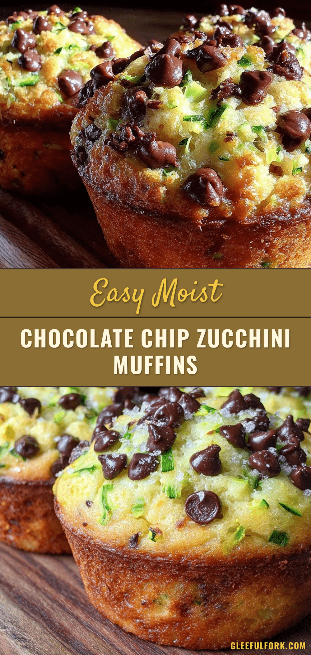 chocolate chip zucchini muffins recipe
