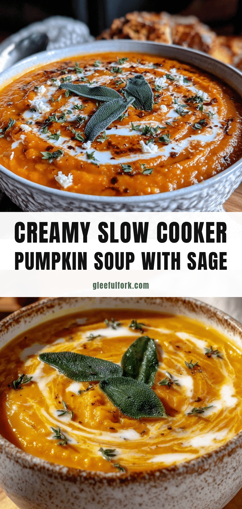 creamy slow cooker pumpkin soup recipe