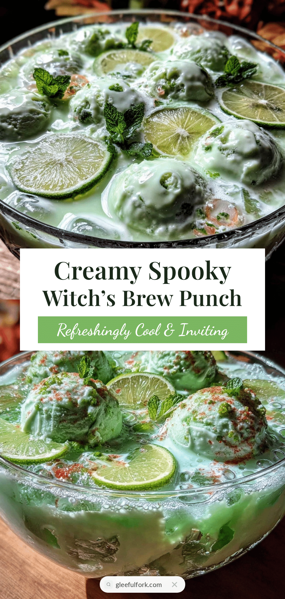 creamy witch’s brew Halloween punch recipe