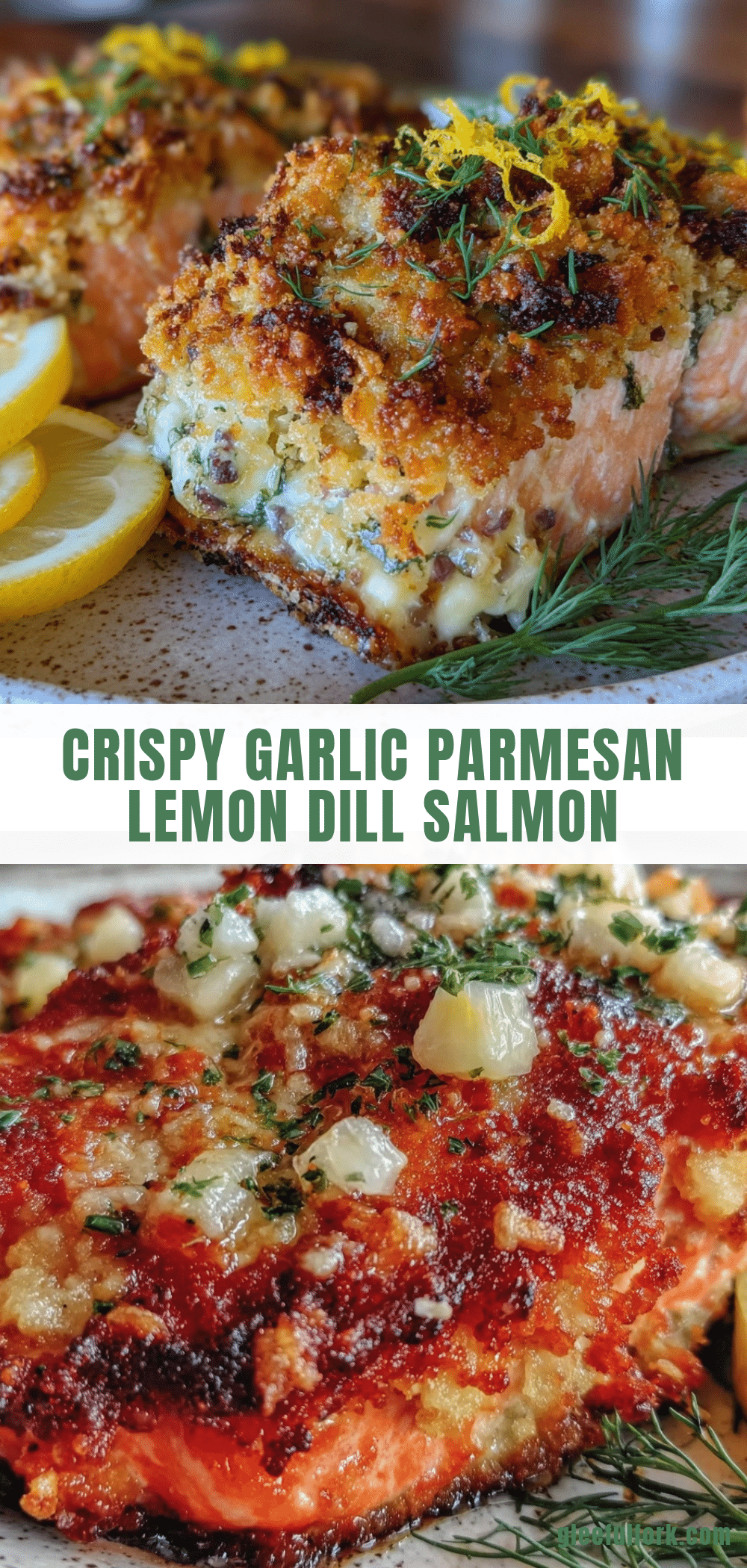 crispy baked lemon dill salmon recipe