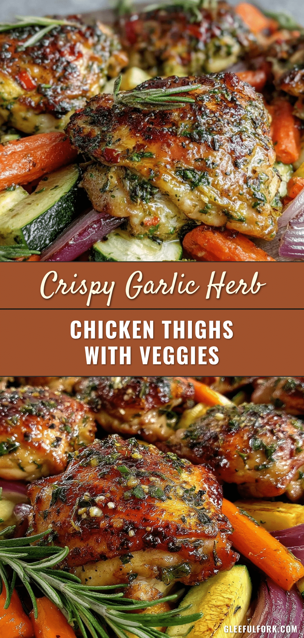 crispy sheet pan garlic herb chicken thighs recipe