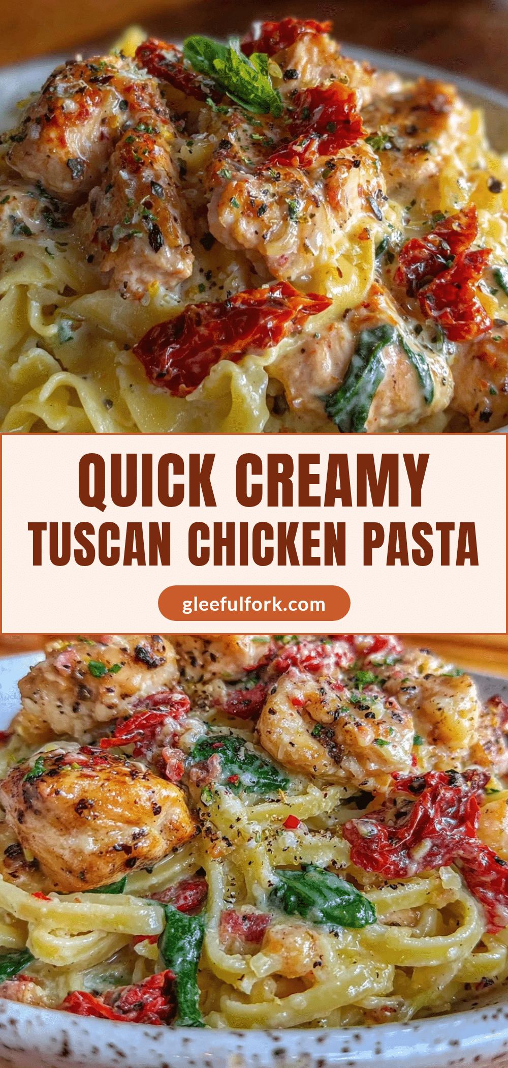 quick creamy tuscan chicken pasta recipe