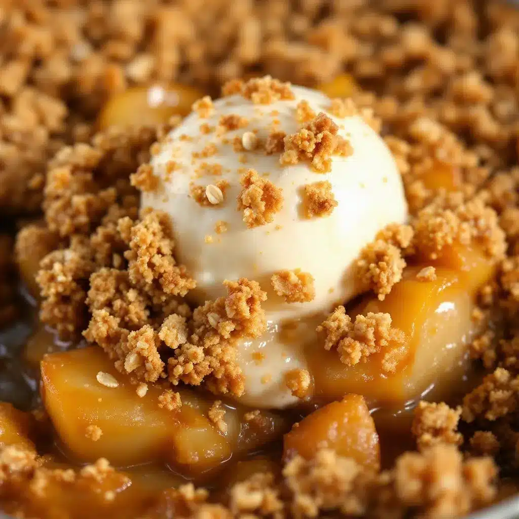 apple crisp with oat crumble topping preparation steps