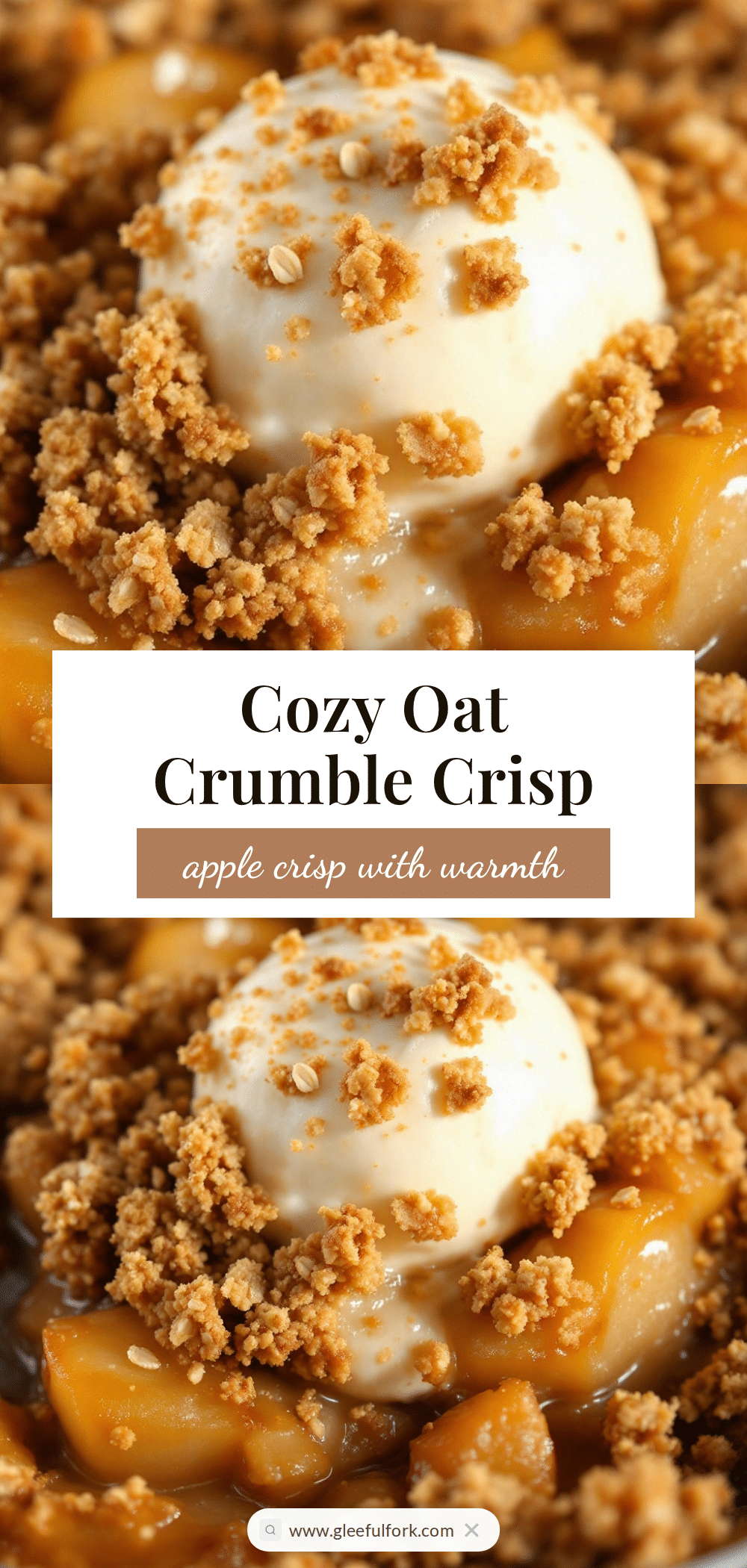 apple crisp with oat crumble topping recipe
