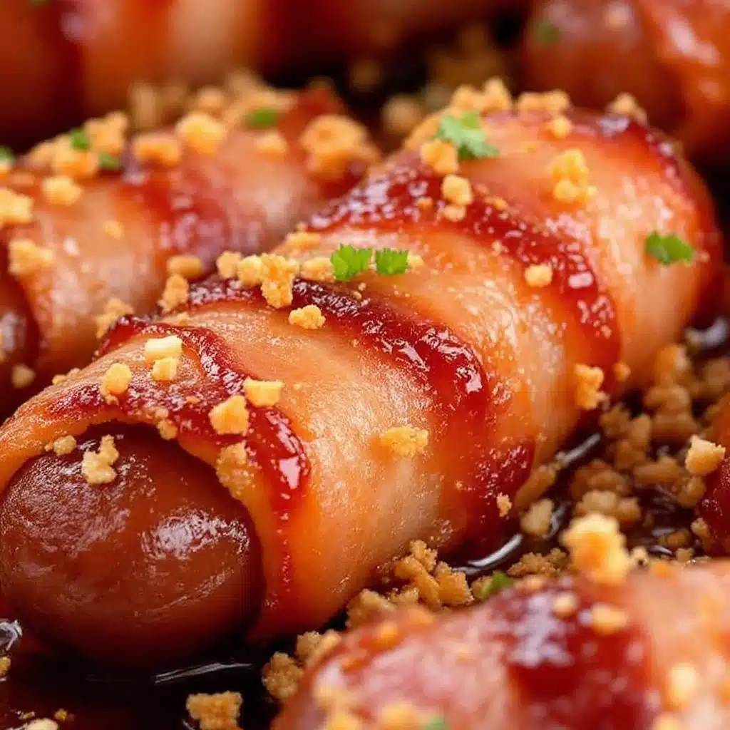 bacon-wrapped smokies brown sugar - featured image