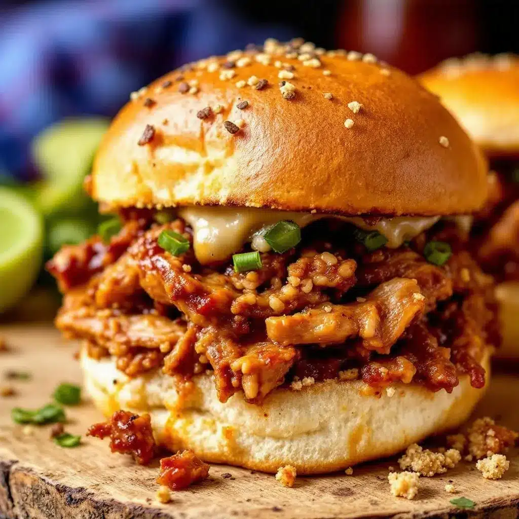 BBQ pulled pork sliders preparation steps