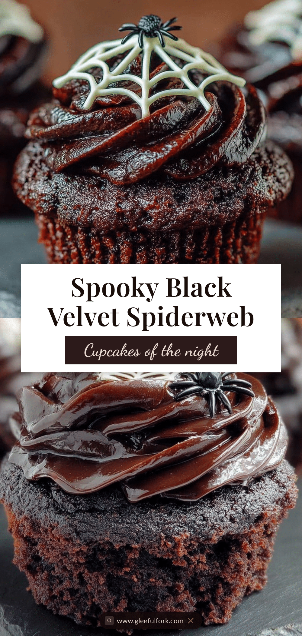 black velvet Halloween cupcakes recipe