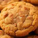 brown butter pumpkin snickerdoodle cookies - featured image