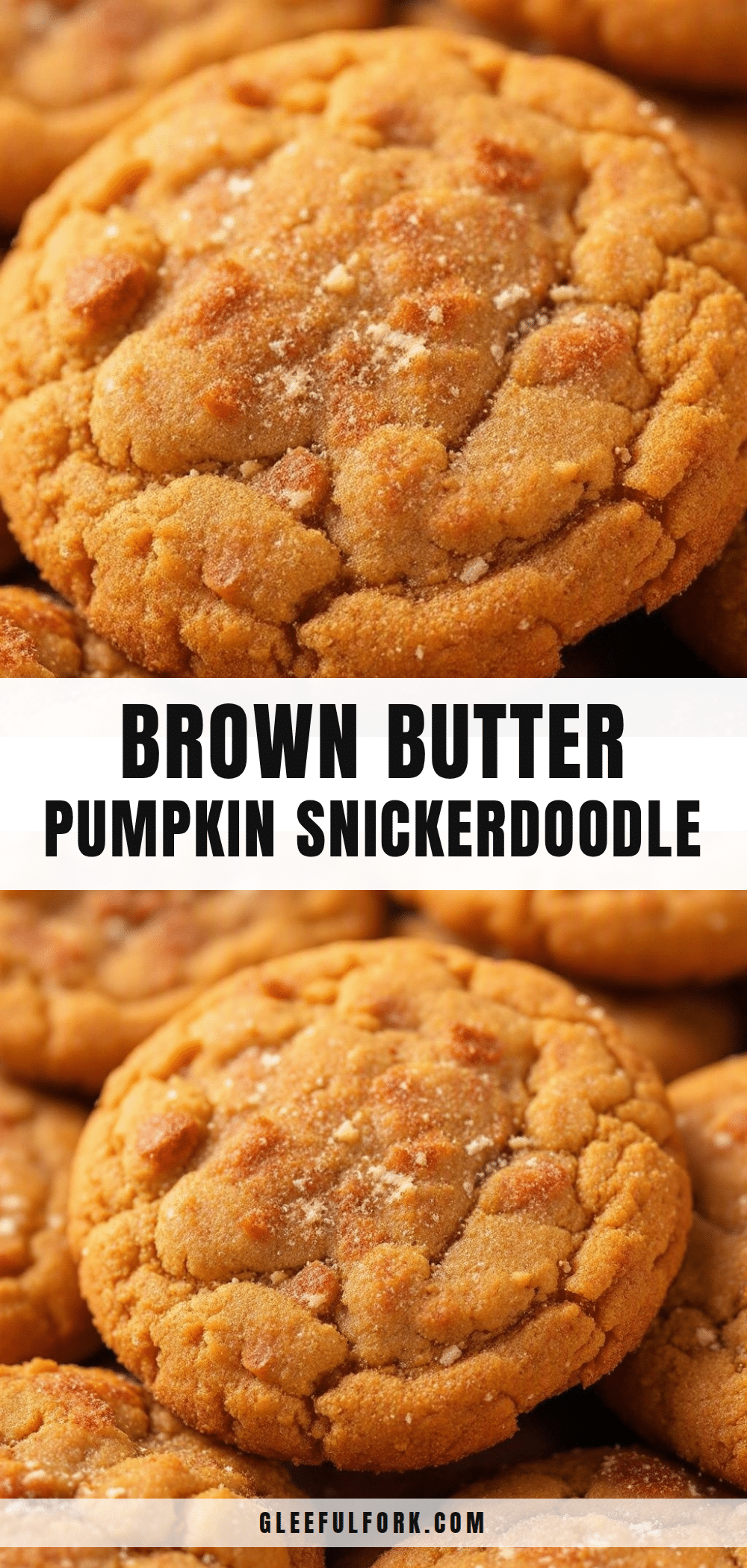 brown butter pumpkin snickerdoodle cookies recipe