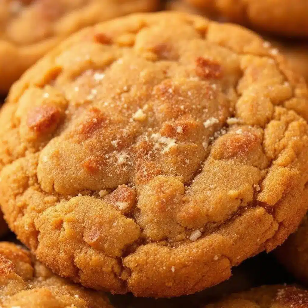 brown butter pumpkin snickerdoodle cookies - featured image