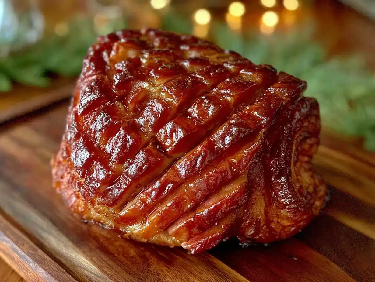 brown sugar bourbon glazed spiral ham preparation steps
