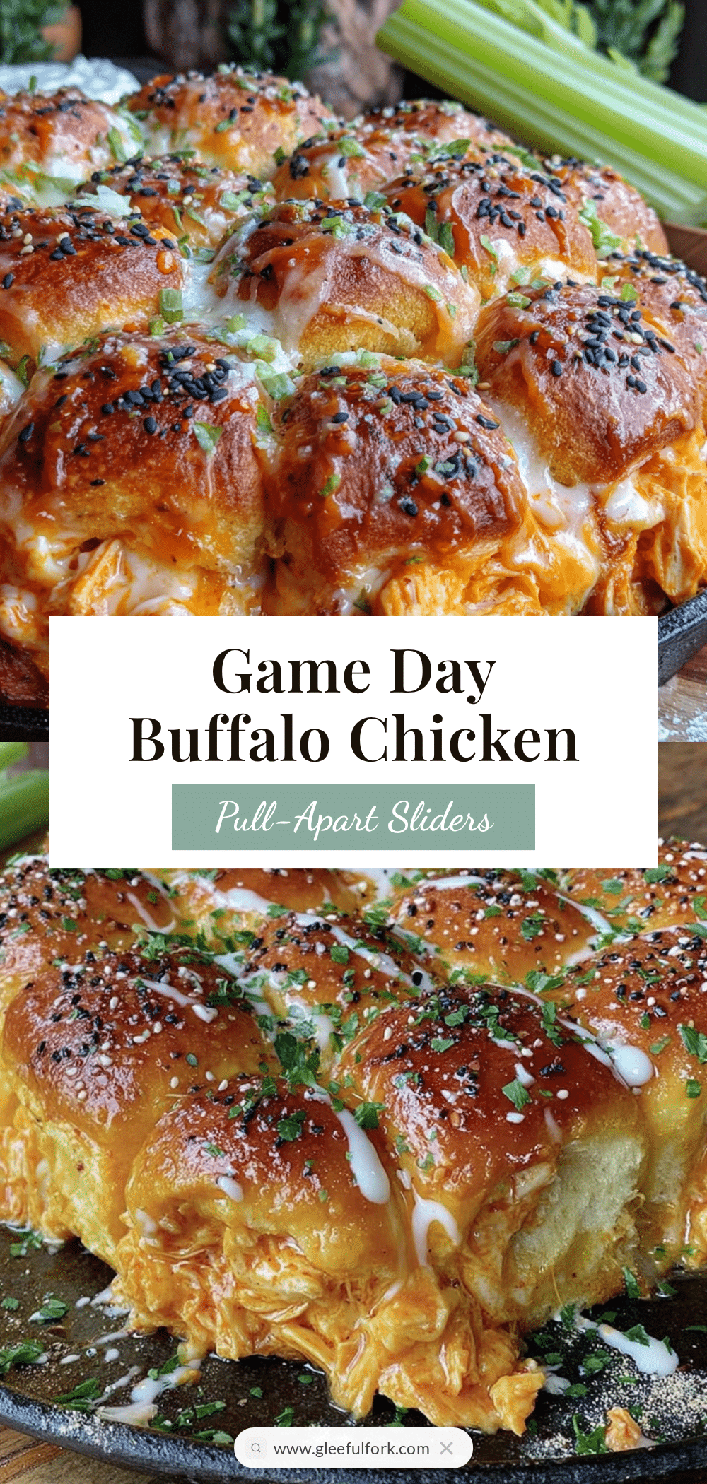 buffalo chicken pull-apart sliders recipe