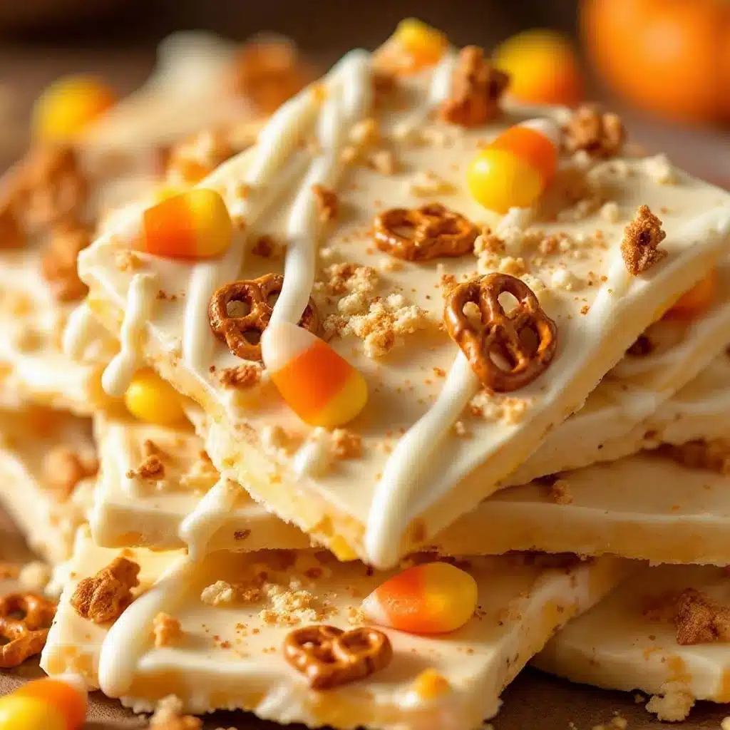 candy corn bark - featured image