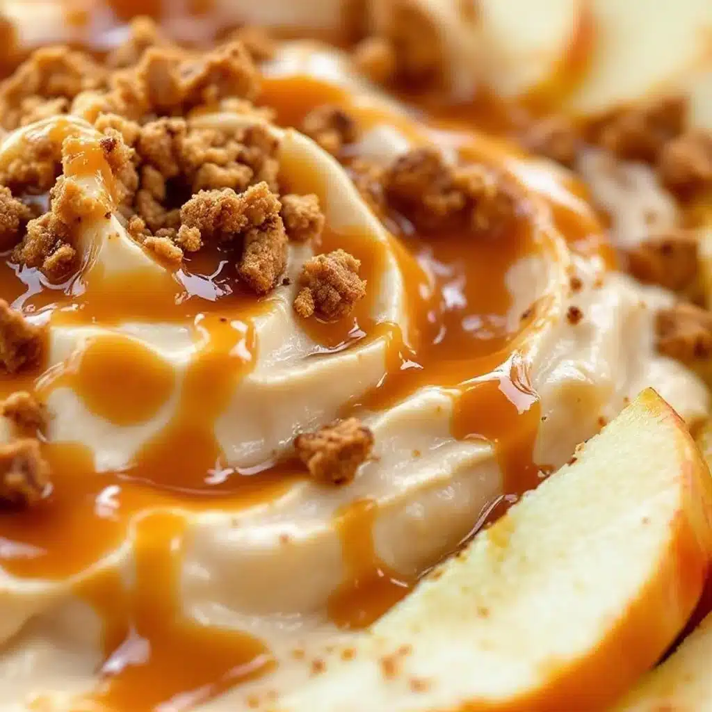 caramel apple cheesecake dip - featured image