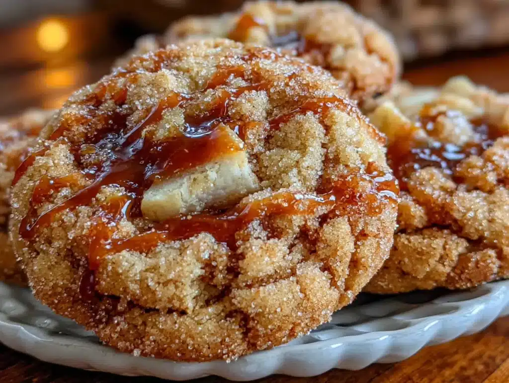 Caramel Apple Snickerdoodle Cookies - featured image